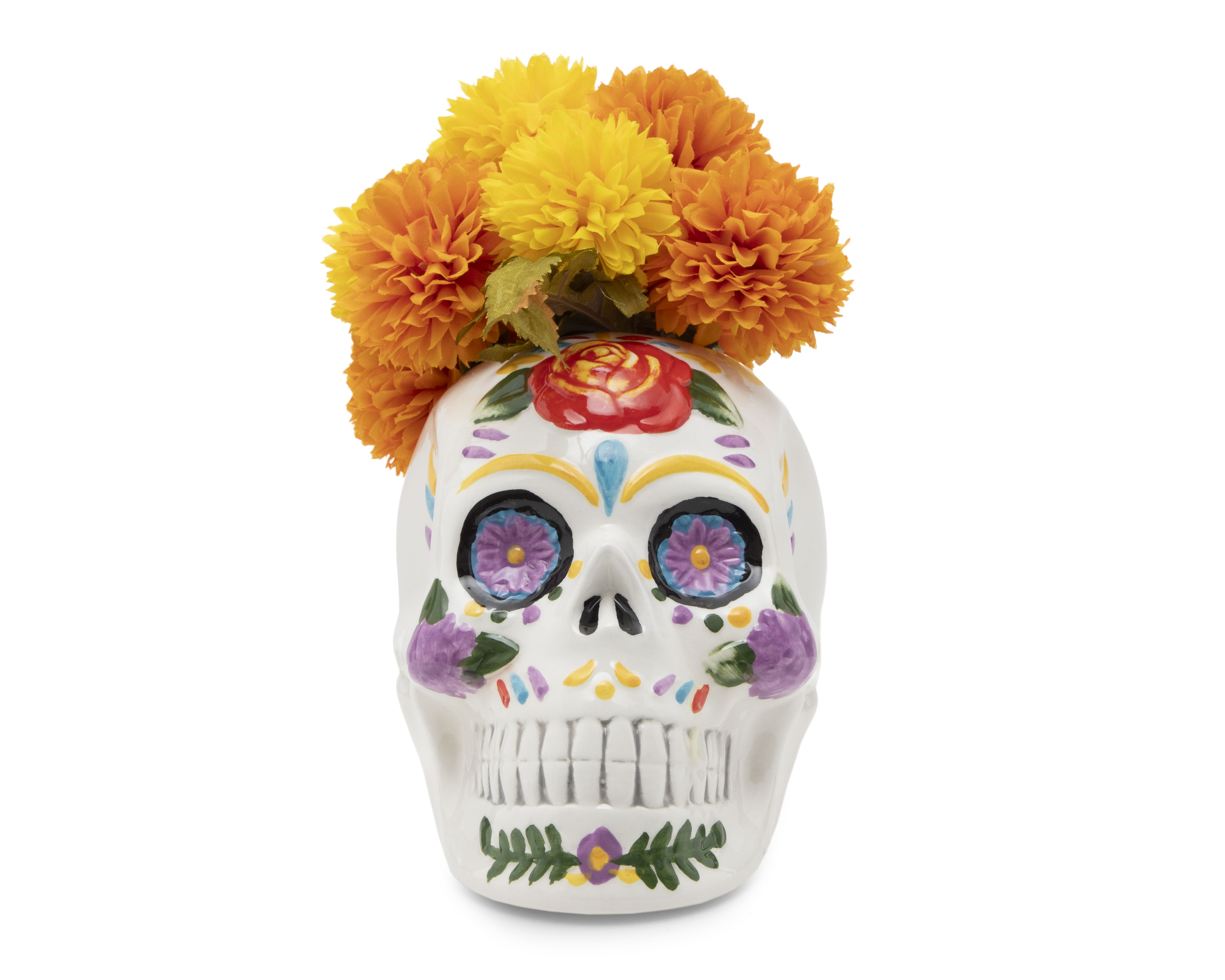 Foto 1 | Foto 1 | Planta Artificial Día de Muertos con Maceta Starhaus 13.5 cm