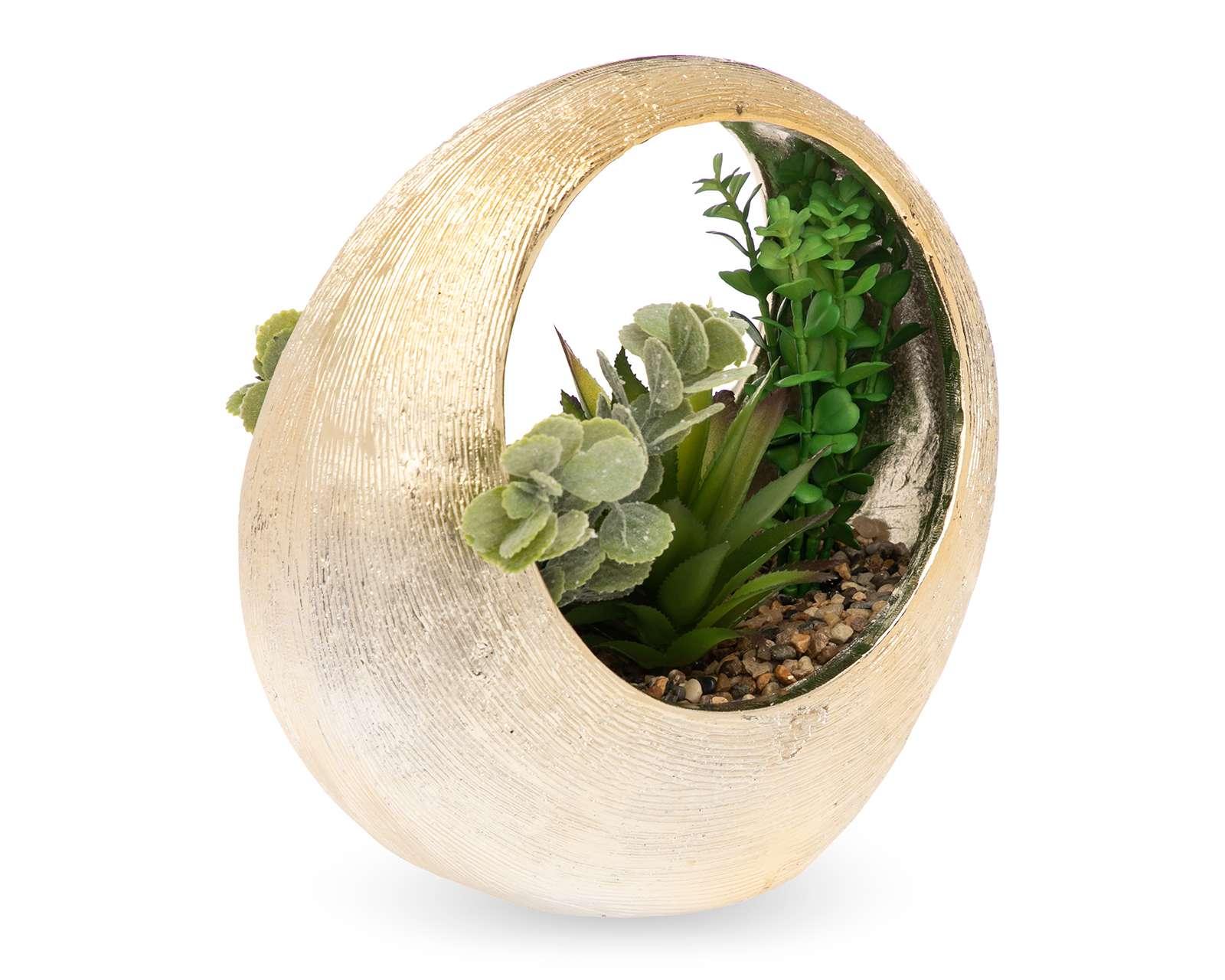 Foto 3 pulgar | Foto 2 | Planta Artificial con Maceta Starhaus 16 cm