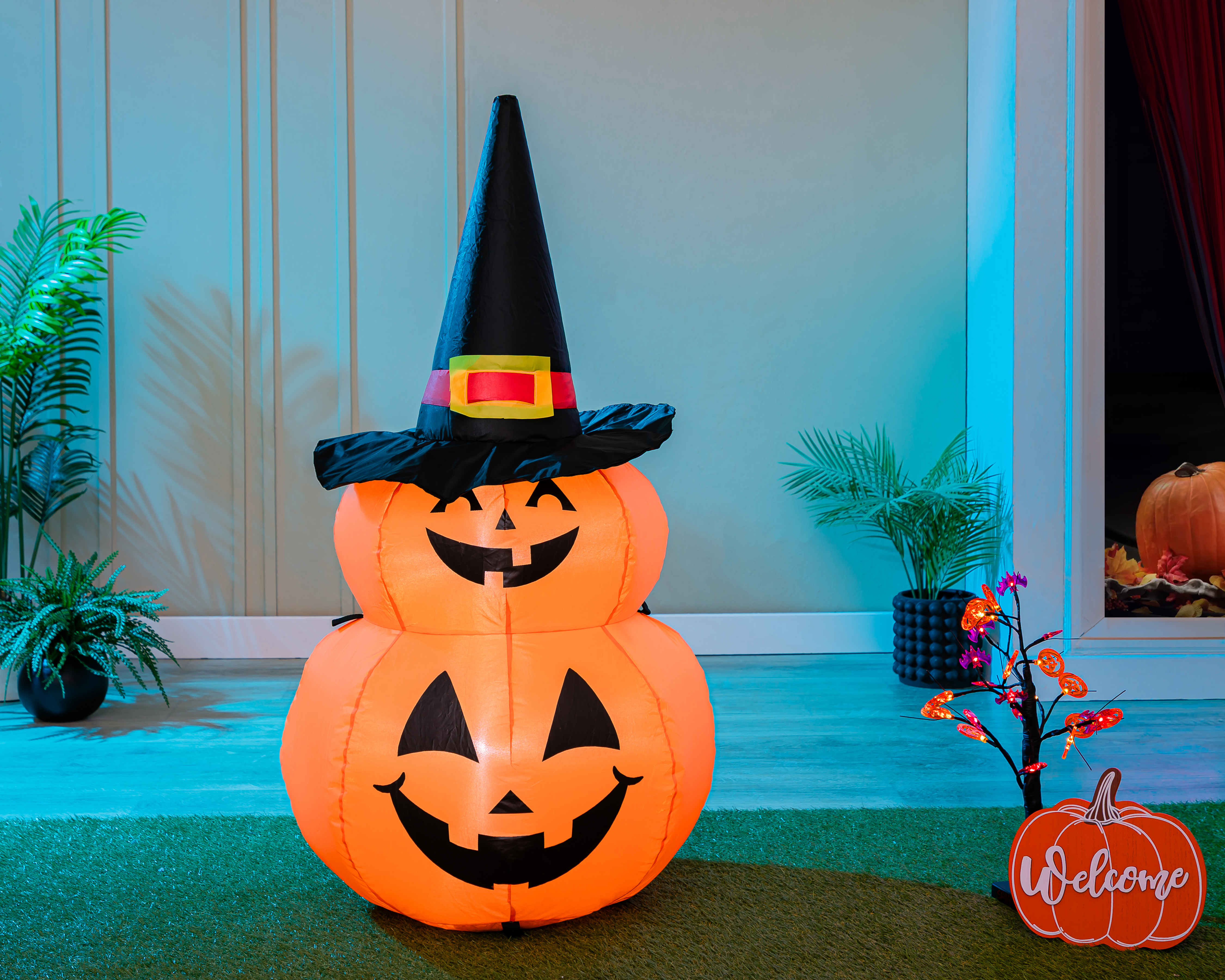 Foto 2 pulgar | Foto 1 | Inflable Smiley Pumpkins 120 cm