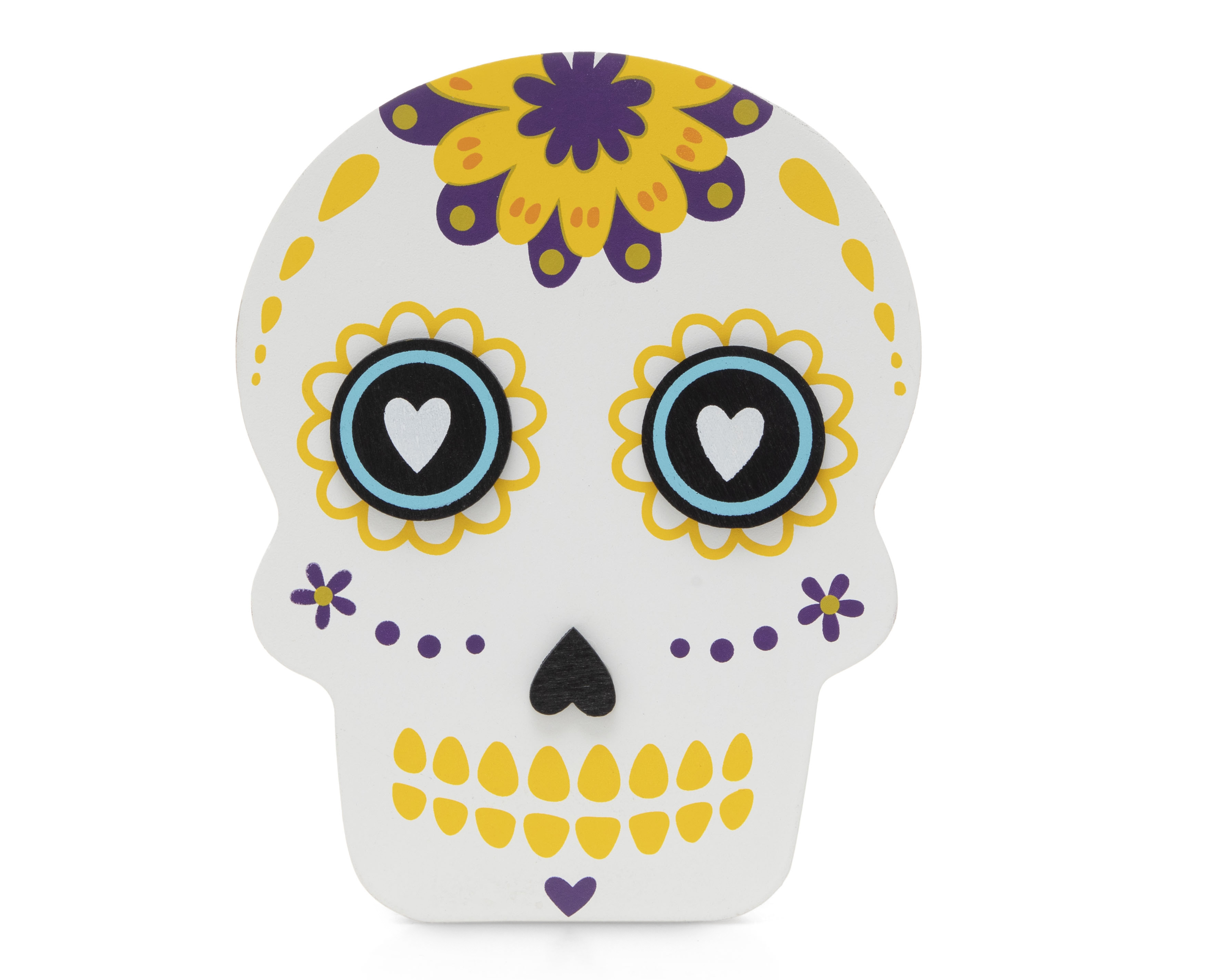 Escultura de Calaverita Magenta de Madera