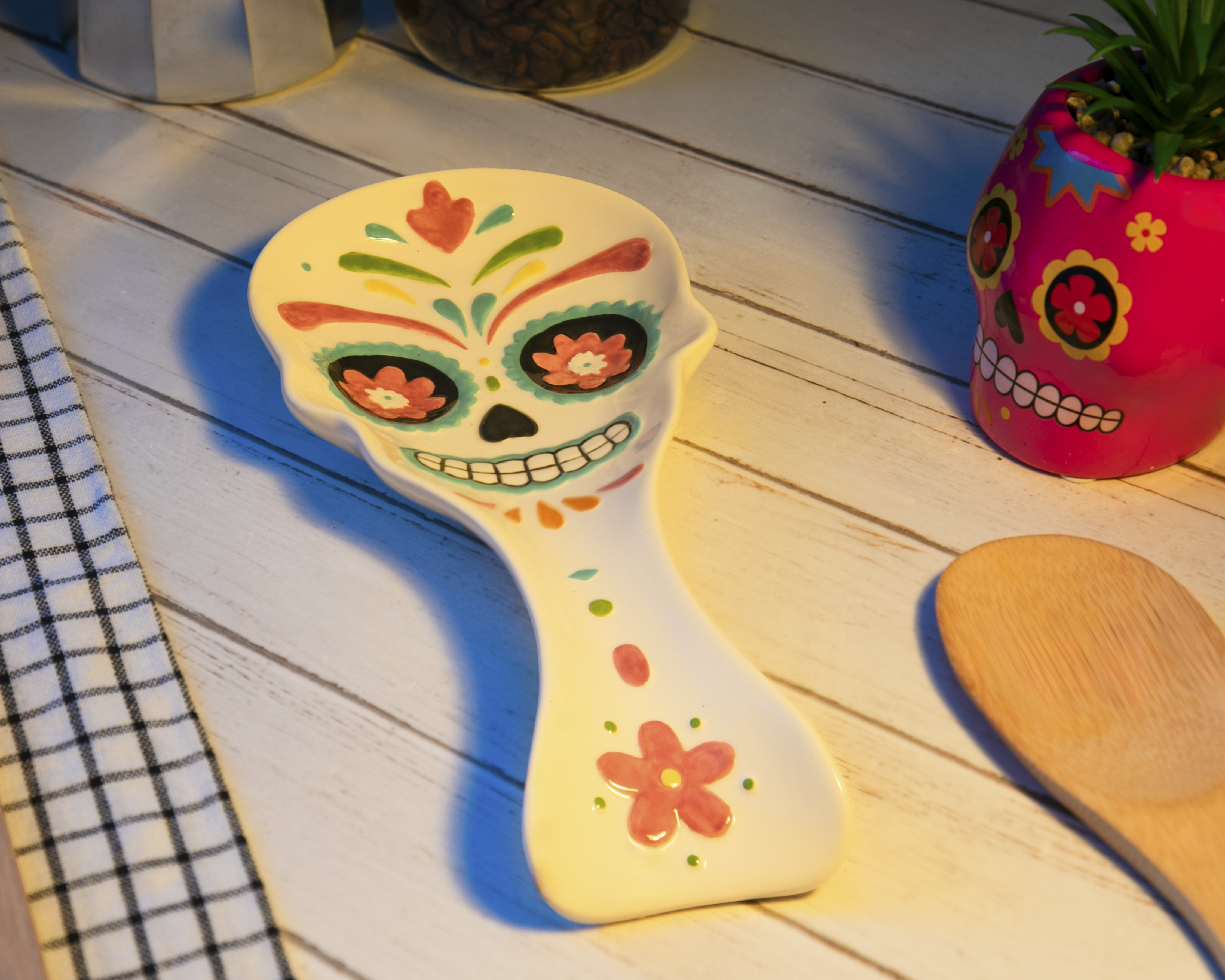 Foto 4 | Foto 4 | Portacuchara de Cerámica Starhaus Día de Muertos