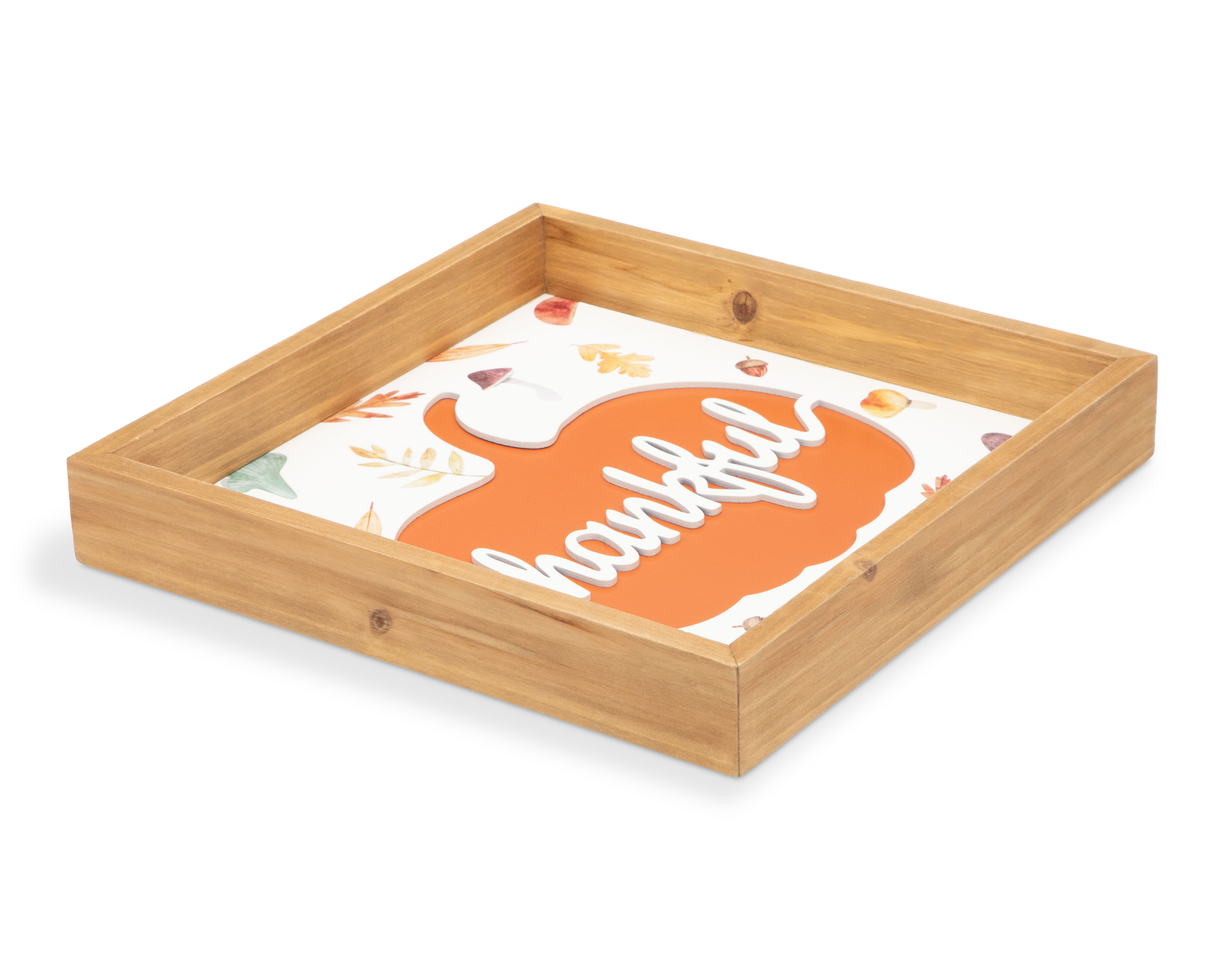 Charola Decorativa Thankful de Madera
