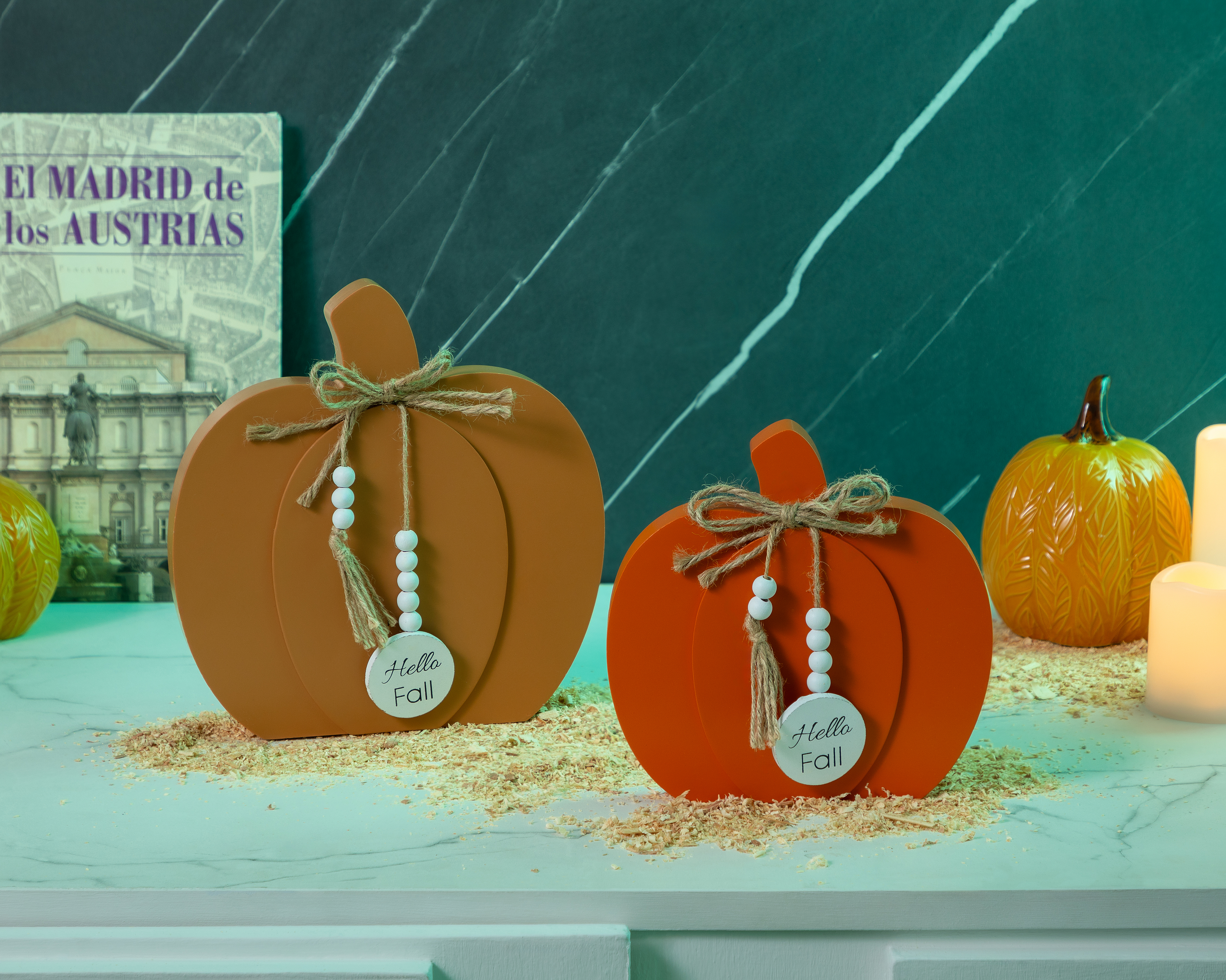 Foto 4 | Foto 4 | Escultura de Calabaza Clara A de Madera