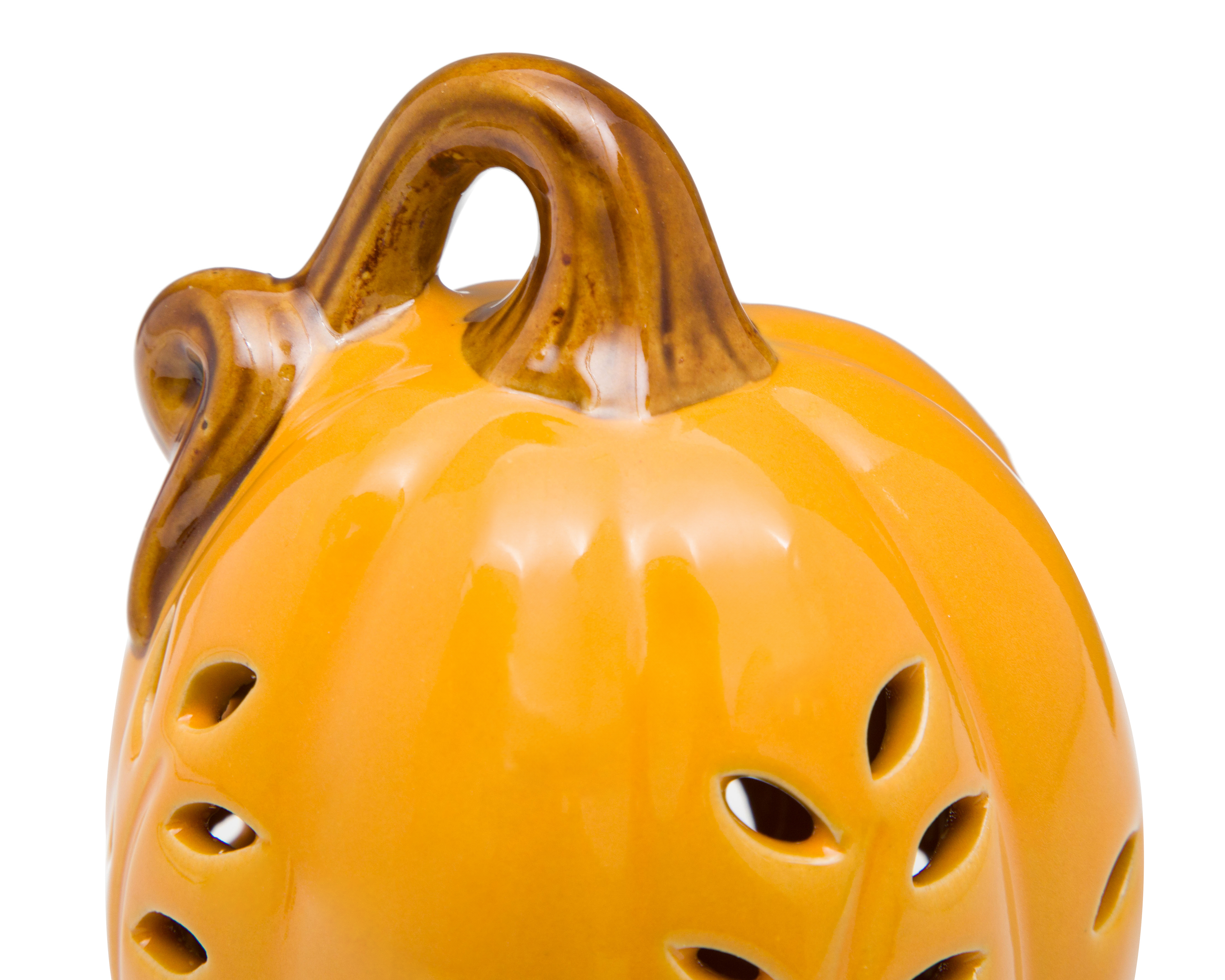Foto 4 pulgar | Foto 3 | Escultura de Calabaza Floral L de Cerámica