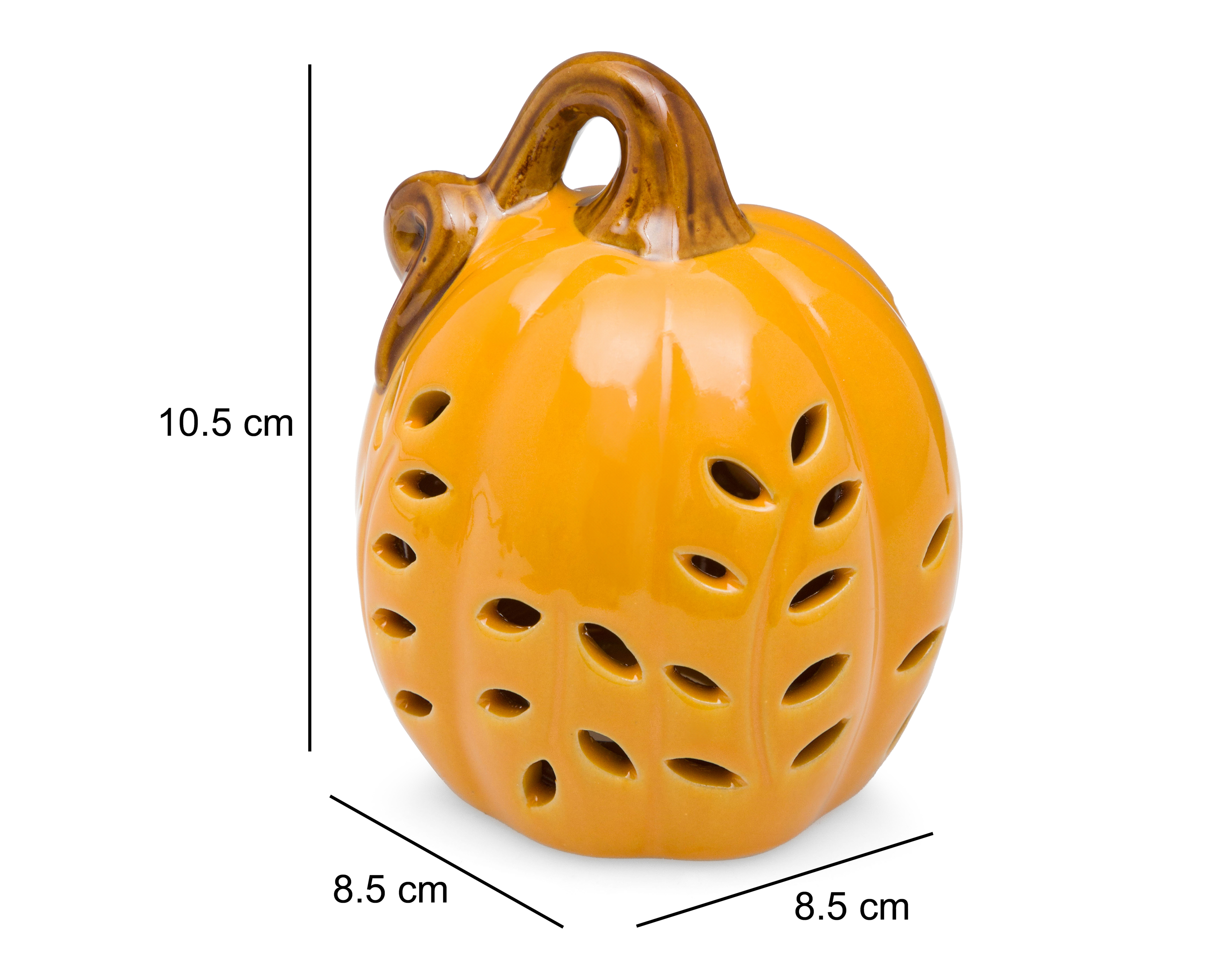 Foto 6 pulgar | Foto 5 | Escultura de Calabaza Floral L de Cerámica