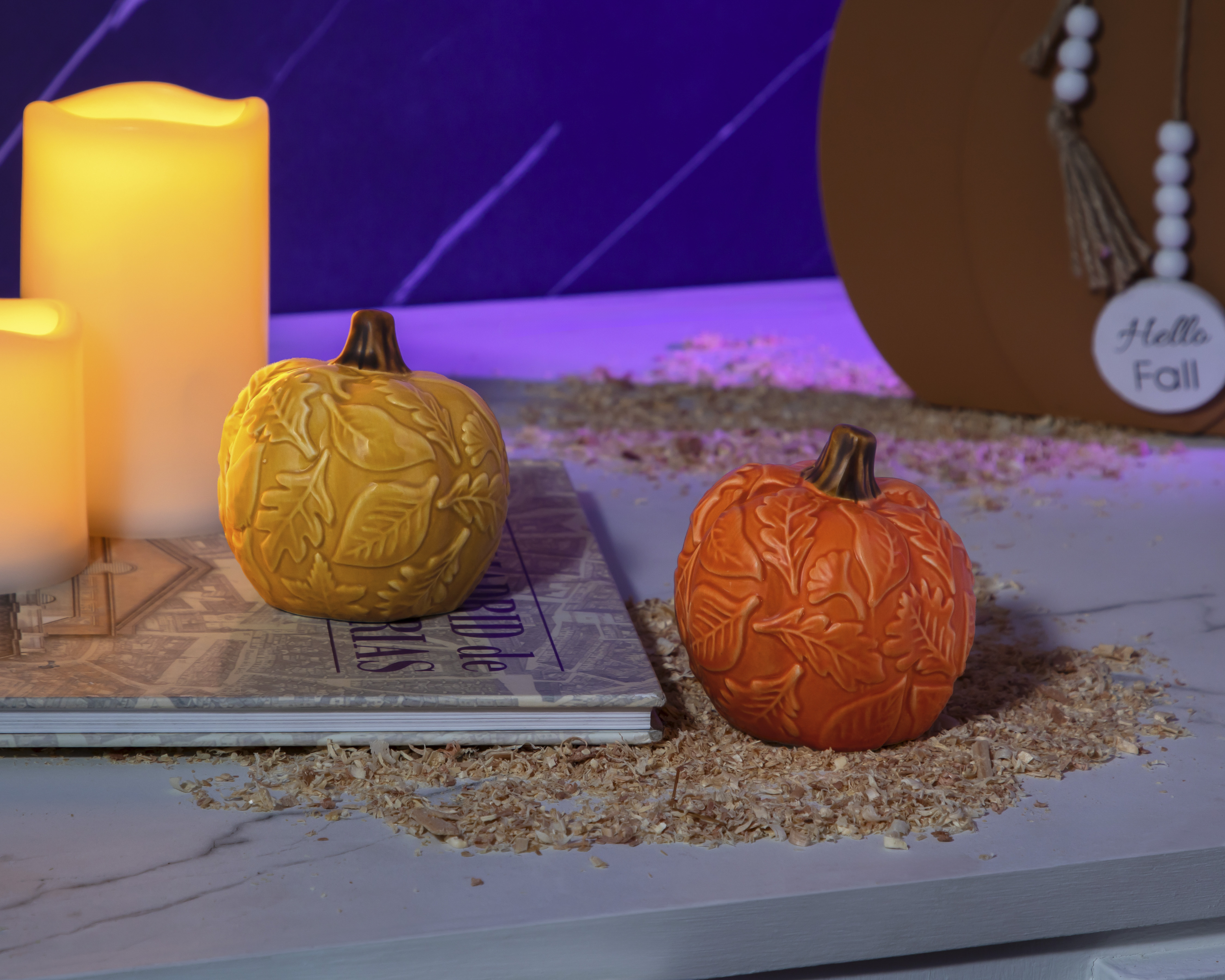 Foto 5 pulgar | Foto 4 | Escultura de Calabaza de Halloween Tangerine de Cerámica