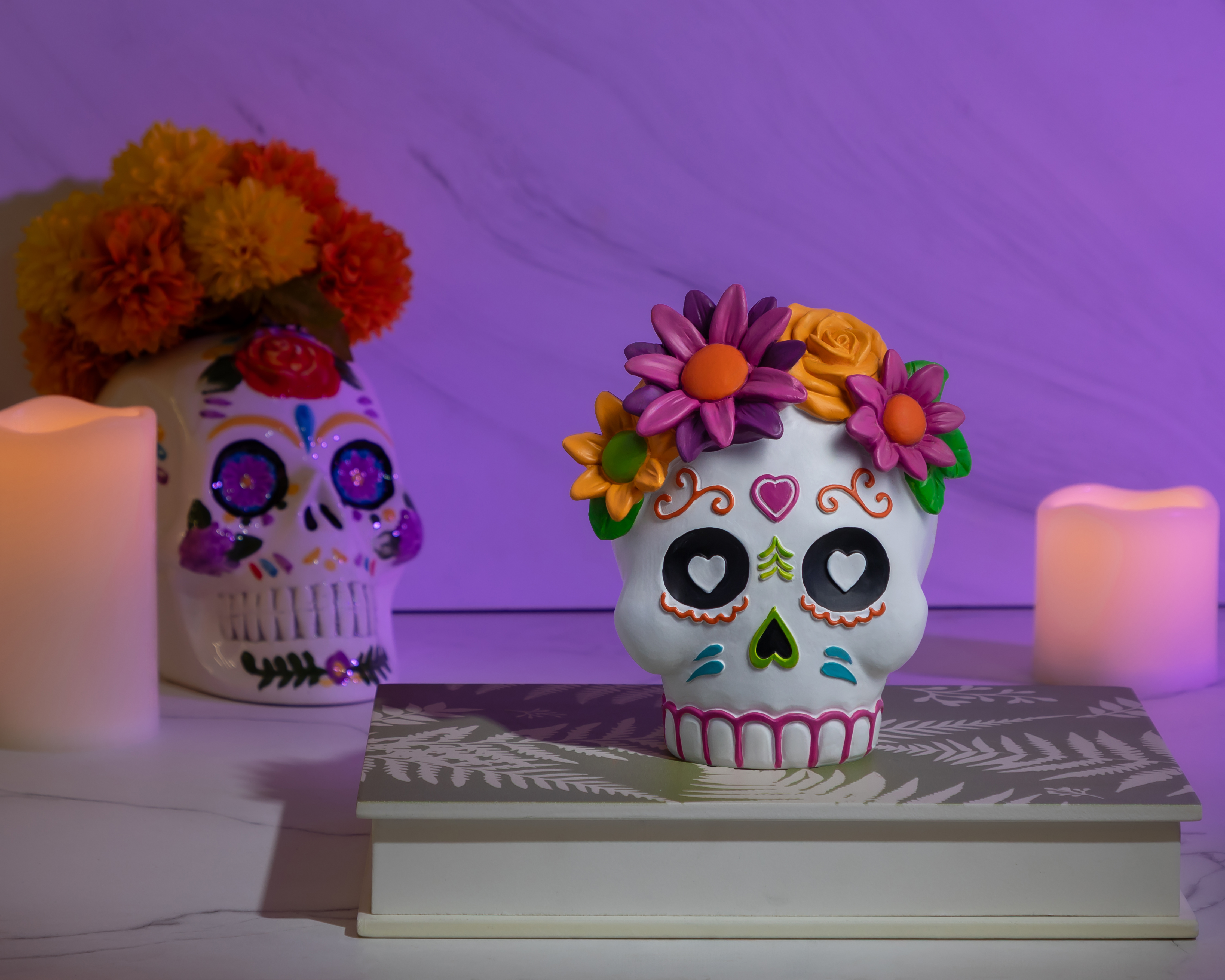 Foto 5 | Foto 5 | Escultura de Calaverita Frida de Poliresina