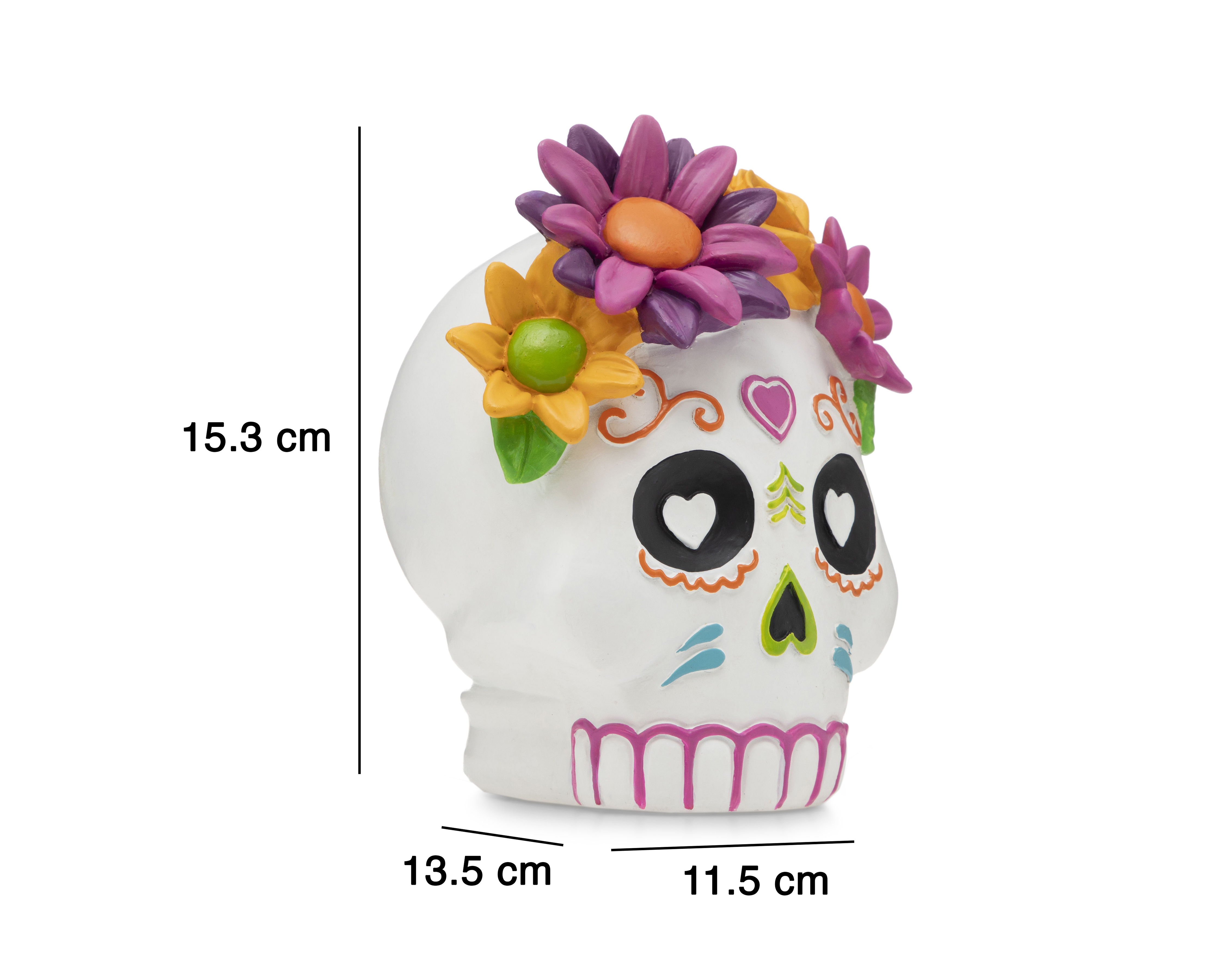 Foto 6 | Foto 6 | Escultura de Calaverita Frida de Poliresina