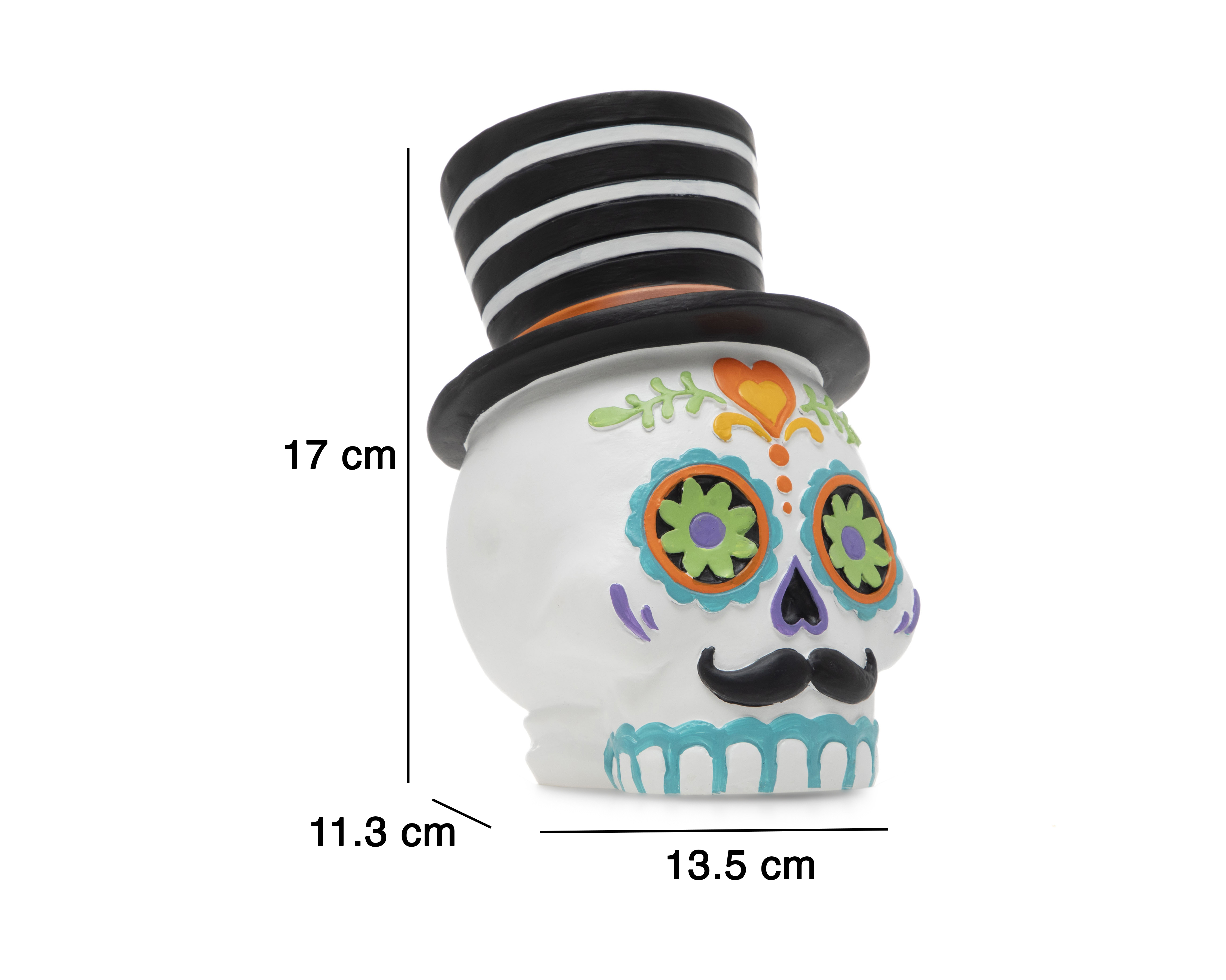Foto 6 | Foto 6 | Escultura de Calaverita Pedro de Poliresina