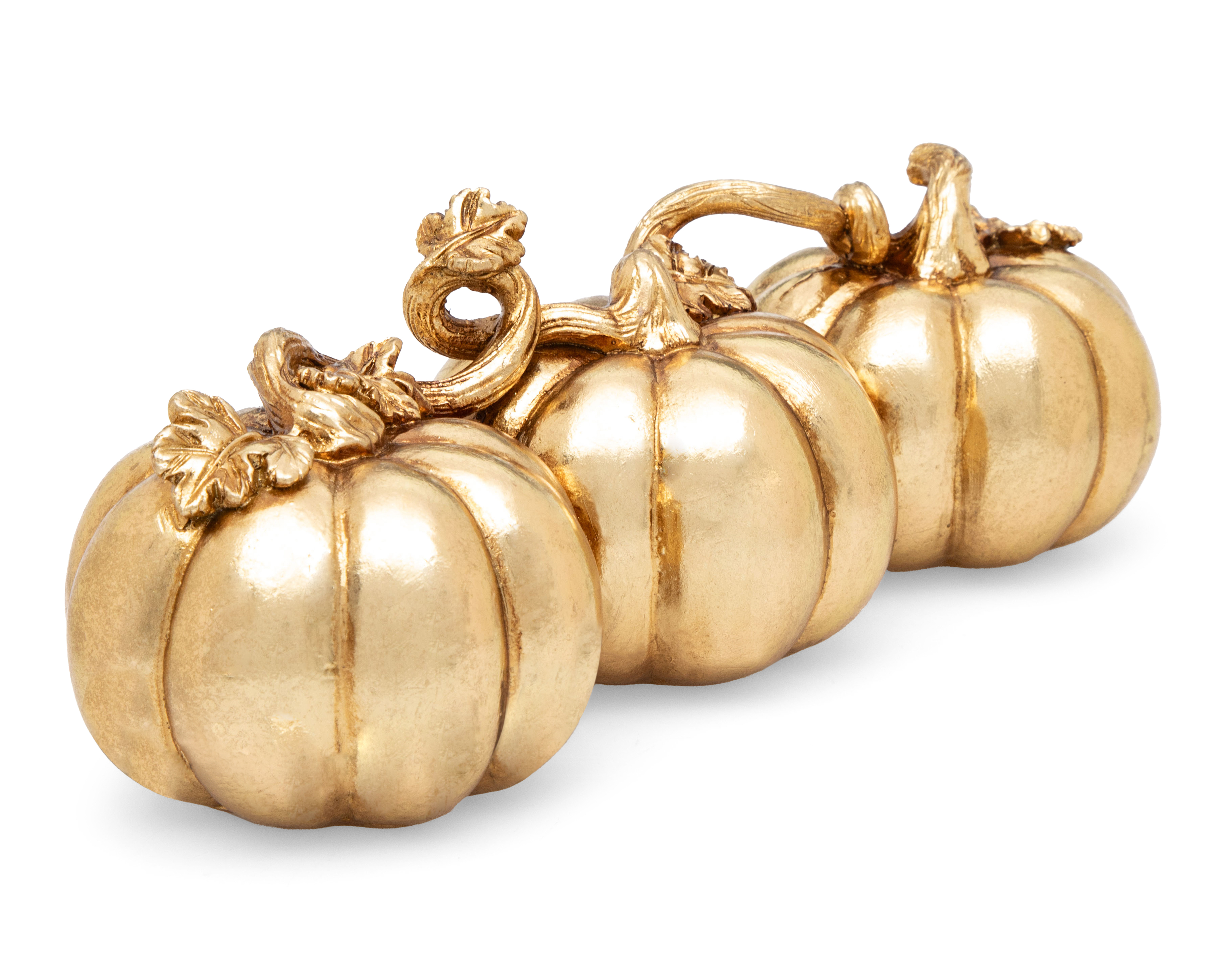 Escultura de Calabazas Goldie de Poliresina
