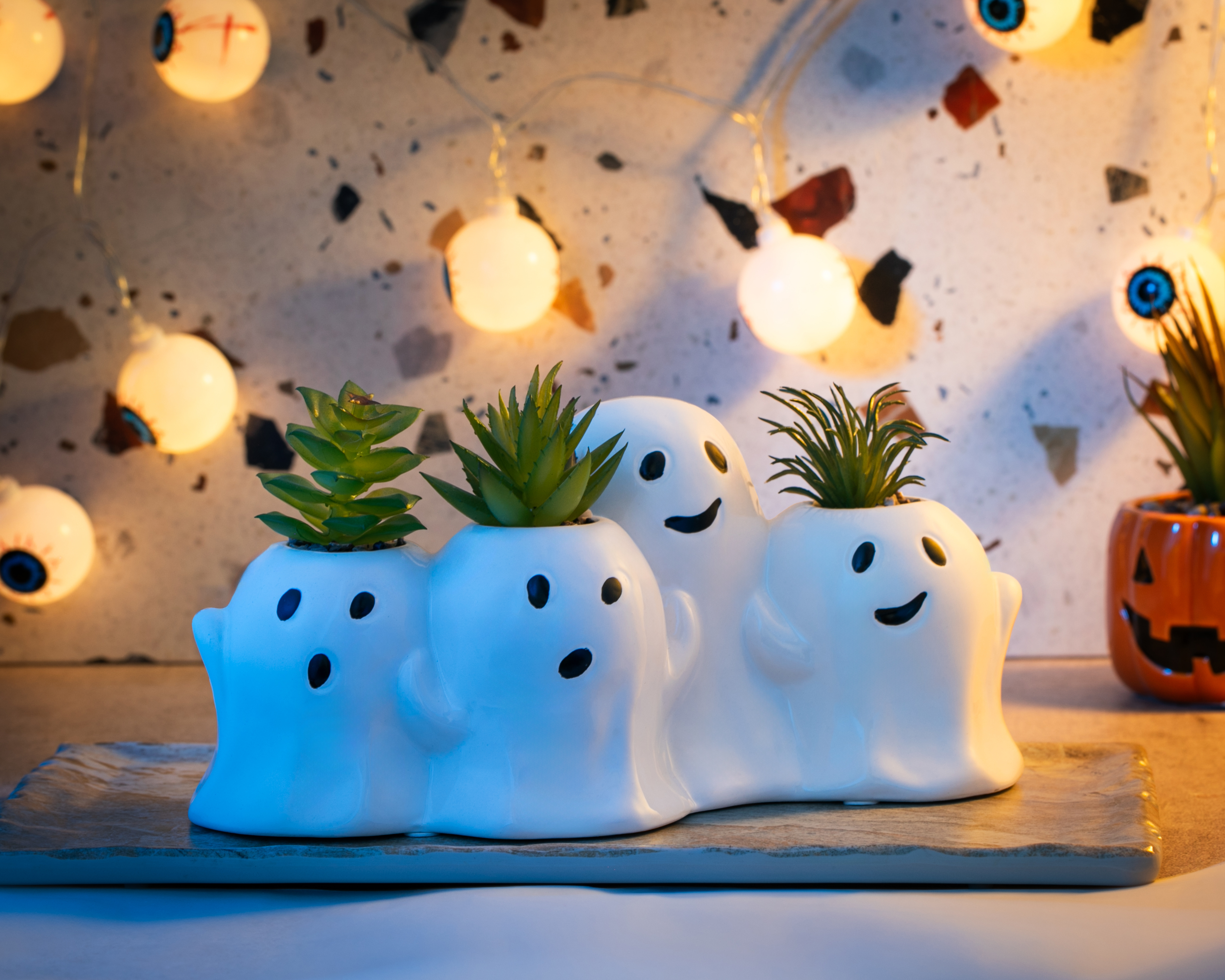 Foto 4 | Foto 4 | Planta Artificial de Halloween con Maceta Starhaus 10 cm