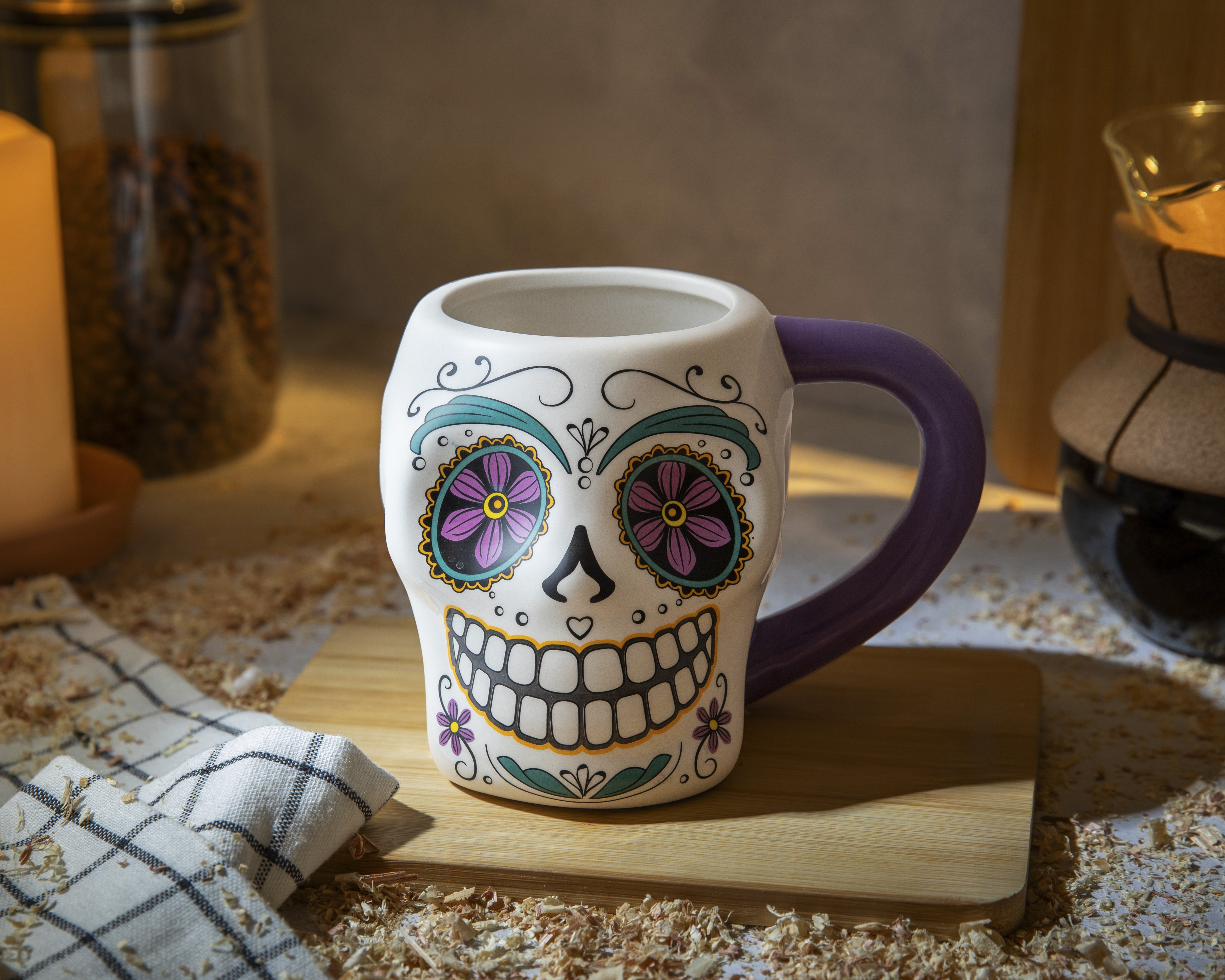 Foto 5 pulgar | Foto 4 | Taza de Cerámica Día de Muertos 600 ml