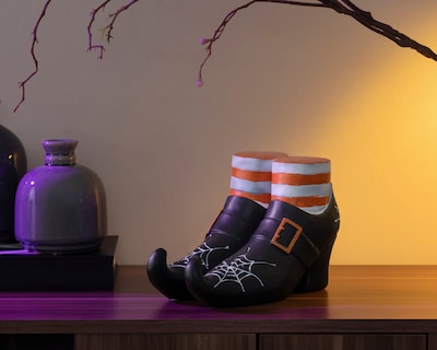 Foto 5 | Foto 5 | Figura Decorativa Bota de Halloween Wicked de Poliresina