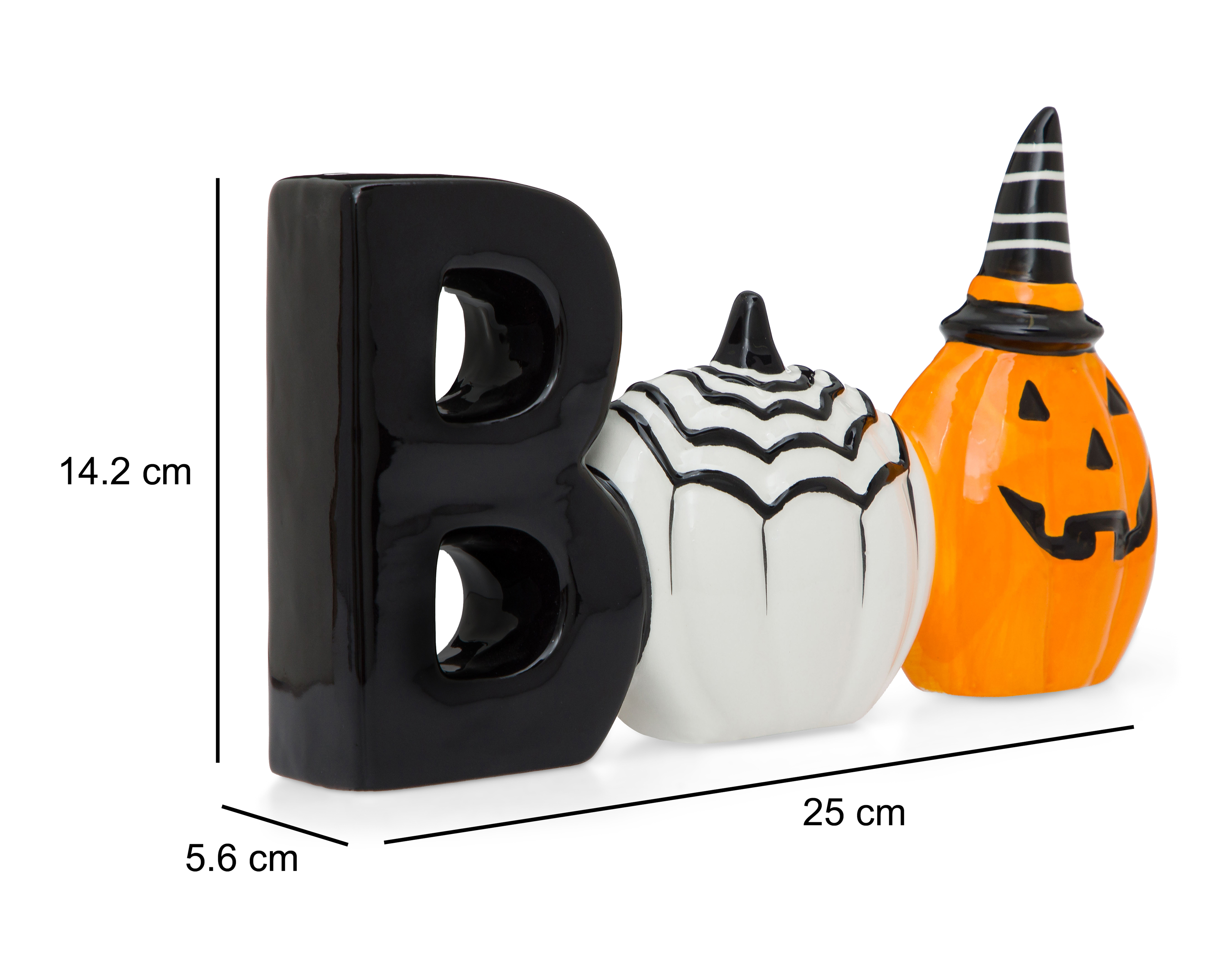 Foto 7 pulgar | Foto 7 | Letrero Decorativo de Halloween Boo de Cerámica