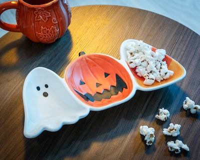Foto 4 | Foto 4 | Charola Decorativa de Halloween Candy Corn de Cerámica