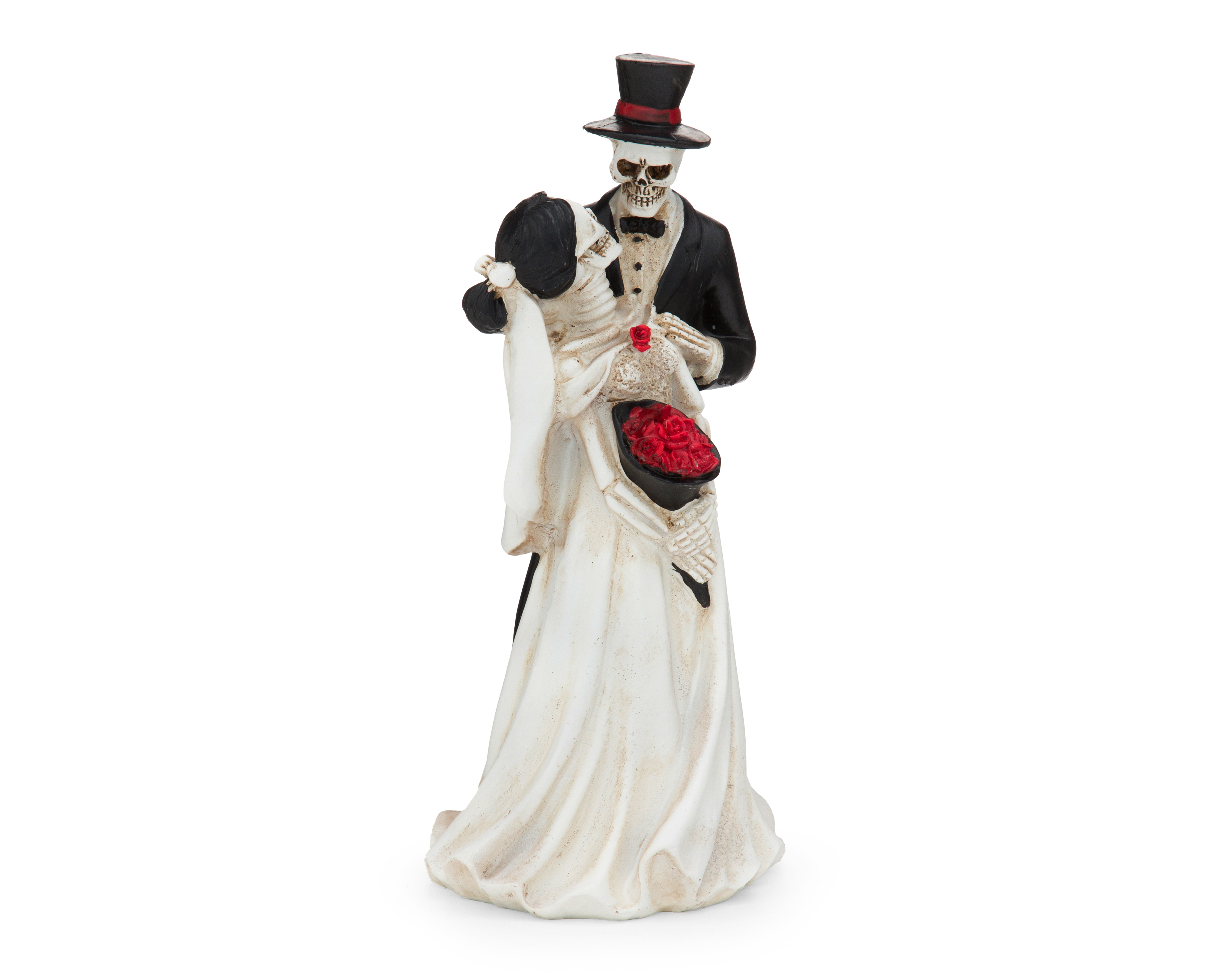 Escultura de Día de Muertos Lovers de Poliresina