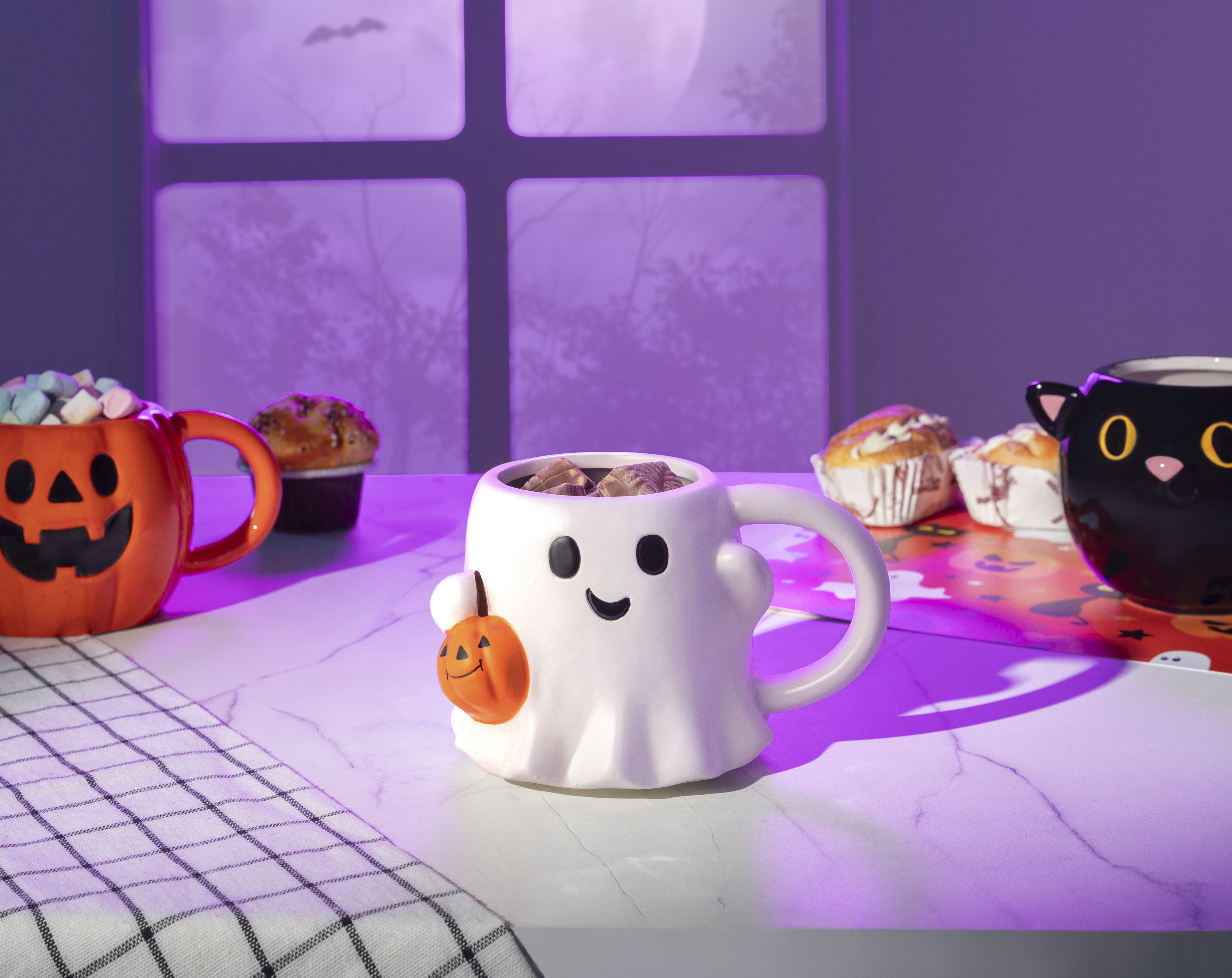 Foto 6 | Foto 6 | Juego de Tazas de Cerámica Starhaus 3 Piezas