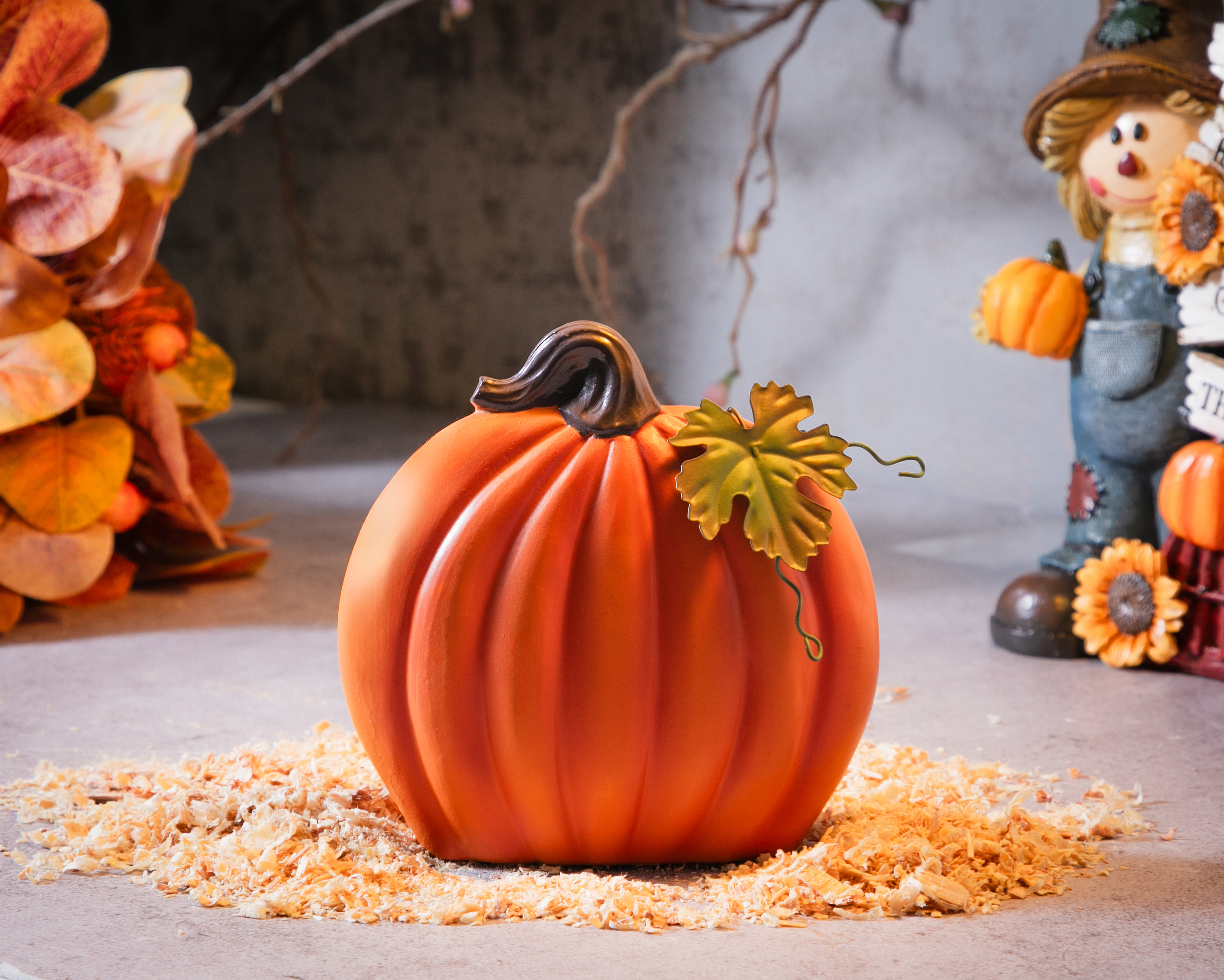 Foto 4 | Foto 4 | Escultura de Calabaza Delight de Poliresina