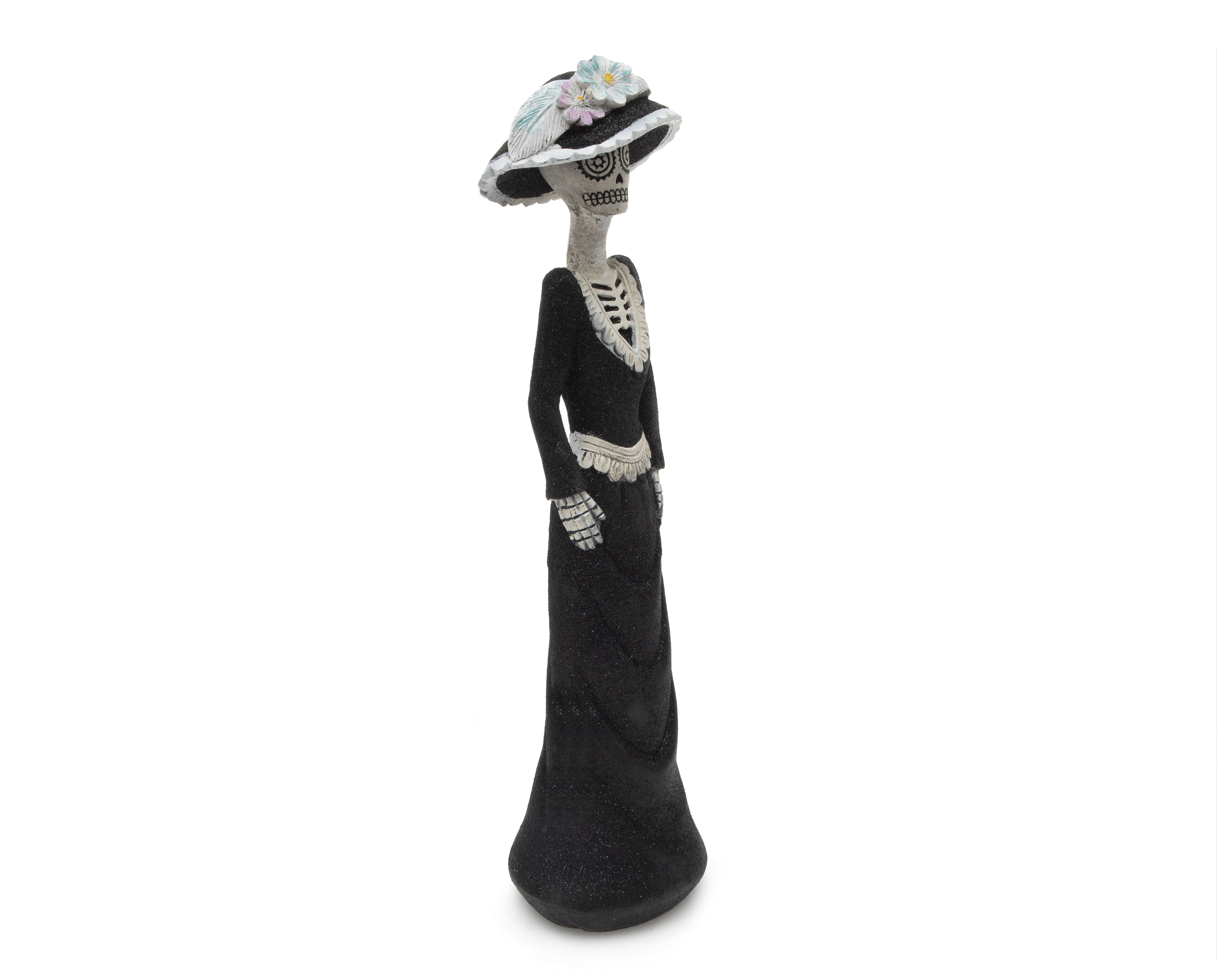 Escultura de Calaverita Catrina Lady de Poliresina