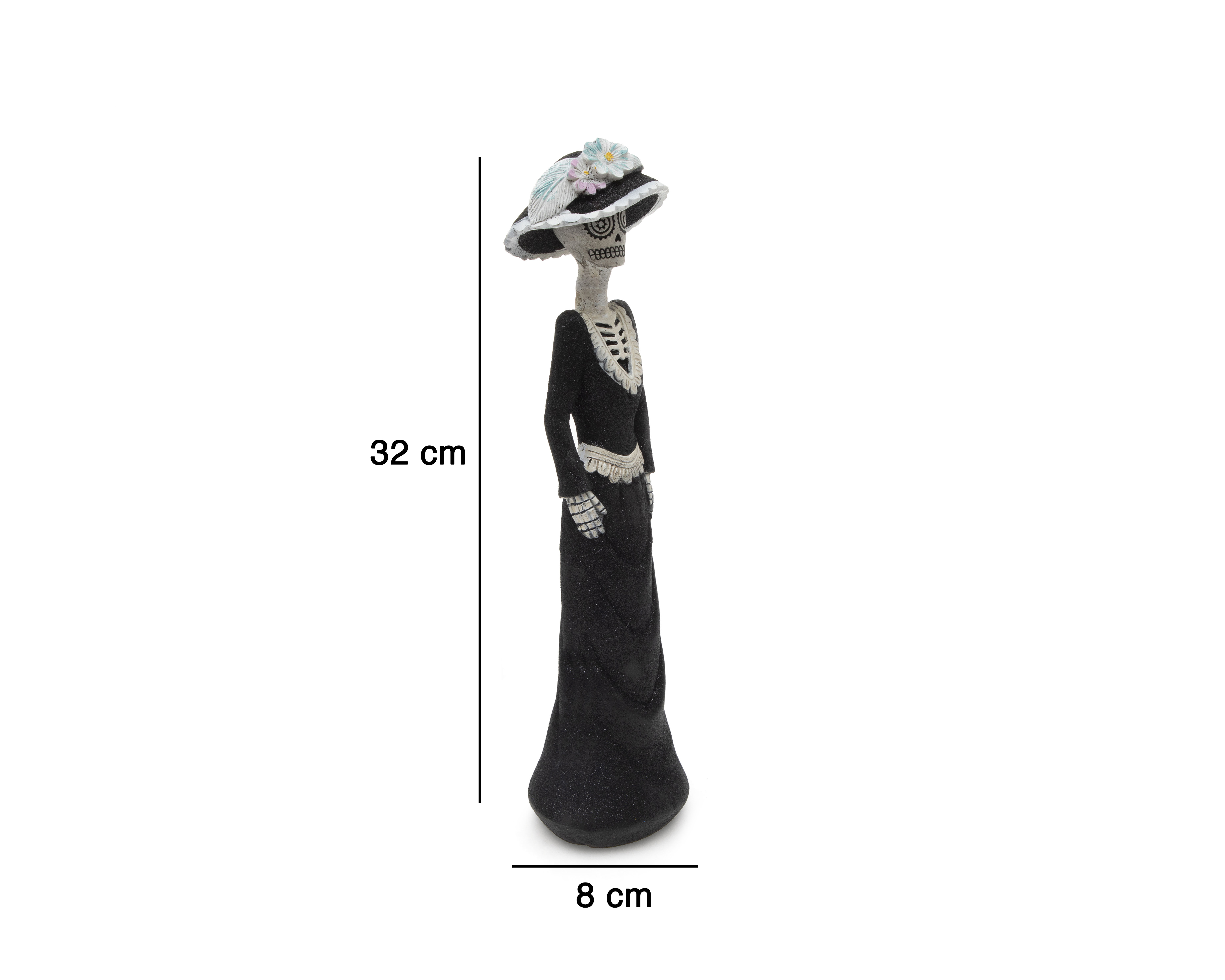 Foto 7 pulgar | Foto 6 | Escultura de Calaverita Catrina Lady de Poliresina