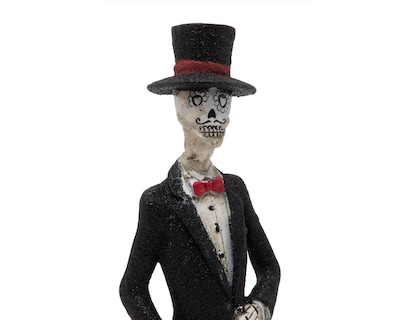 Foto 4 | Foto 4 | Escultura de Calaverita Catrín Gentleman de Poliresina