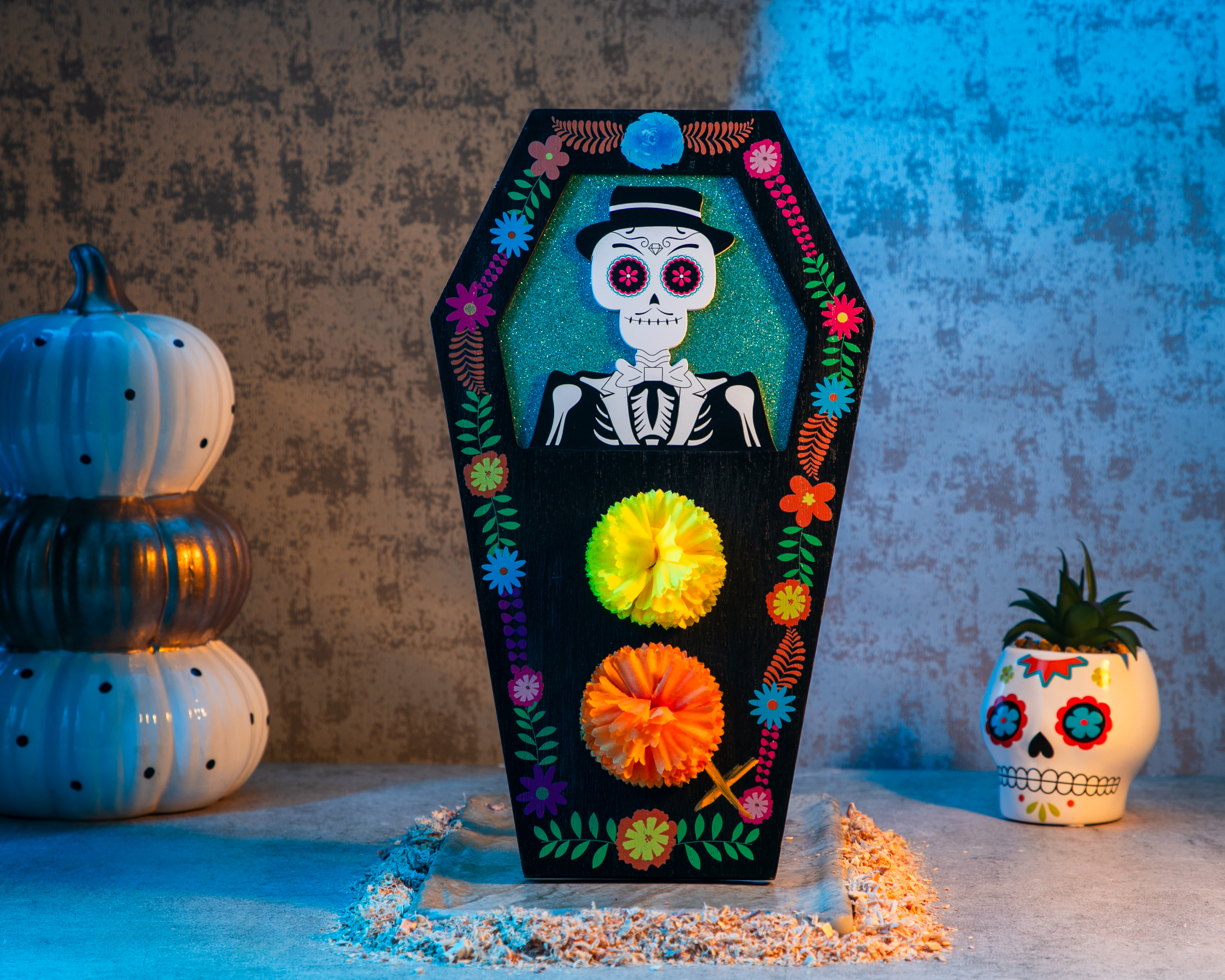 Foto 4 | Foto 4 | Escultura de Altar Día de Muertos de Madera