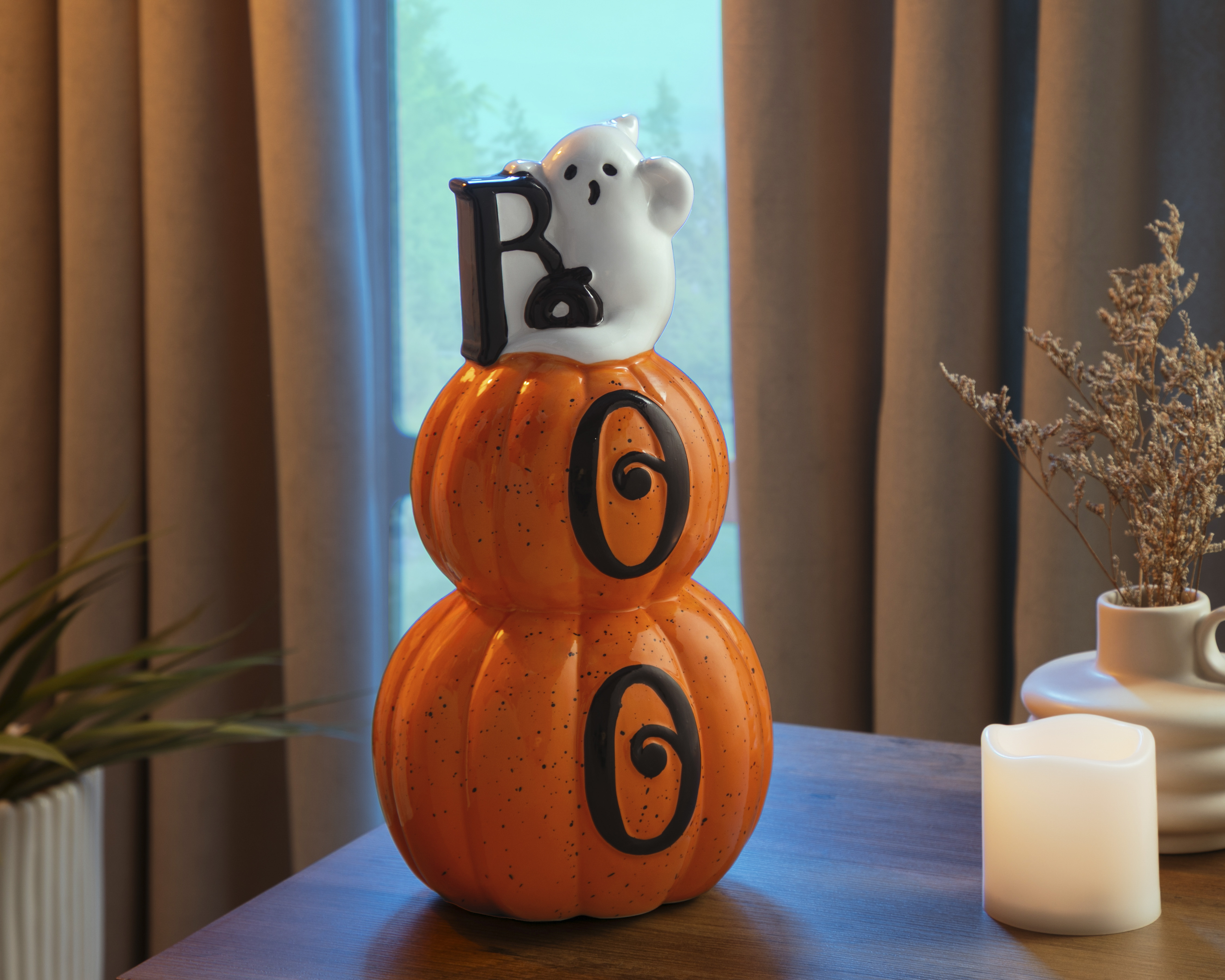 Foto 5 | Foto 5 | Figura Decorativa de Calabaza Beverly de Cerámica