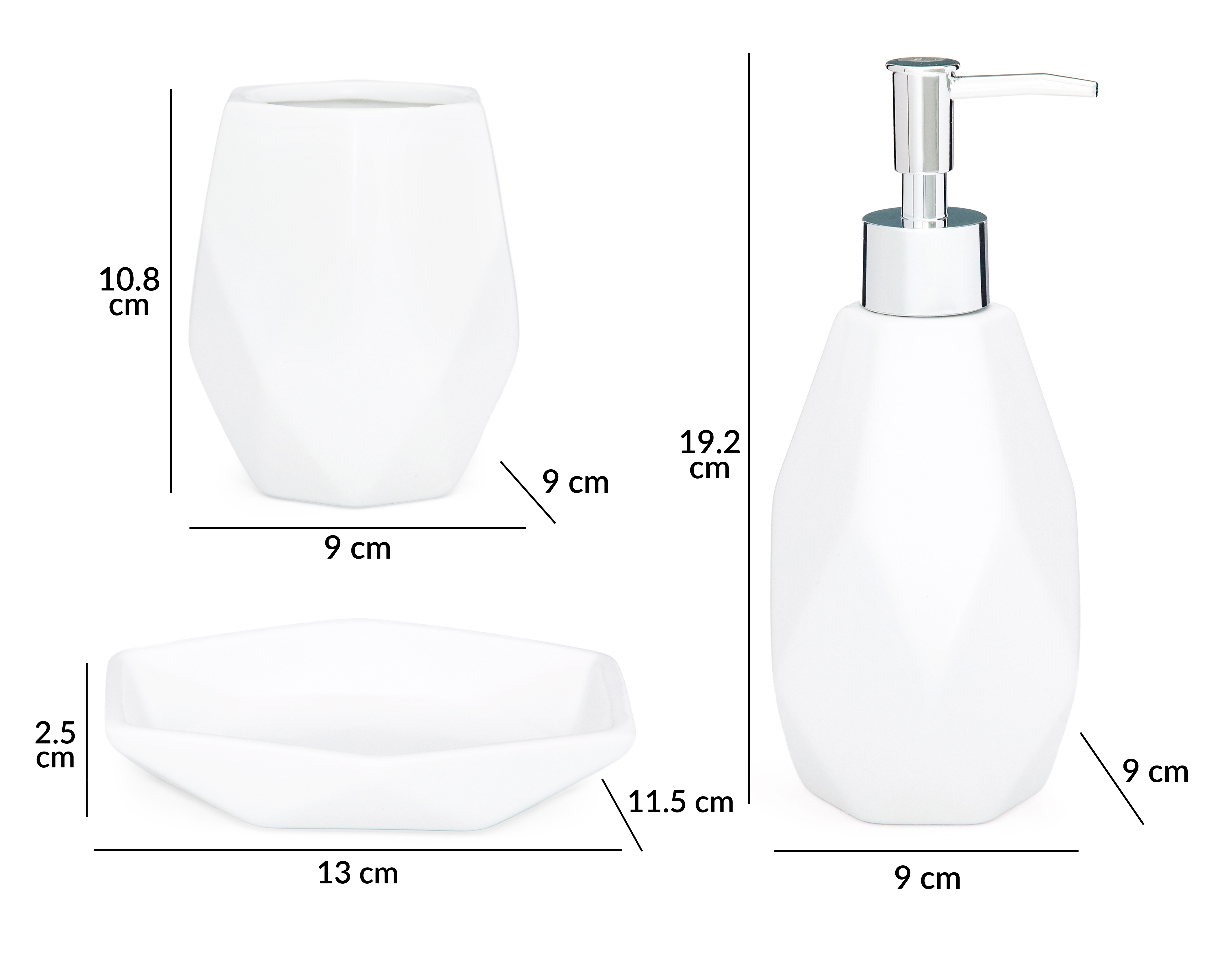 Foto 7 | Foto 7 | Accesorios de Baño Starhaus para Lavar Manos 3 Piezas