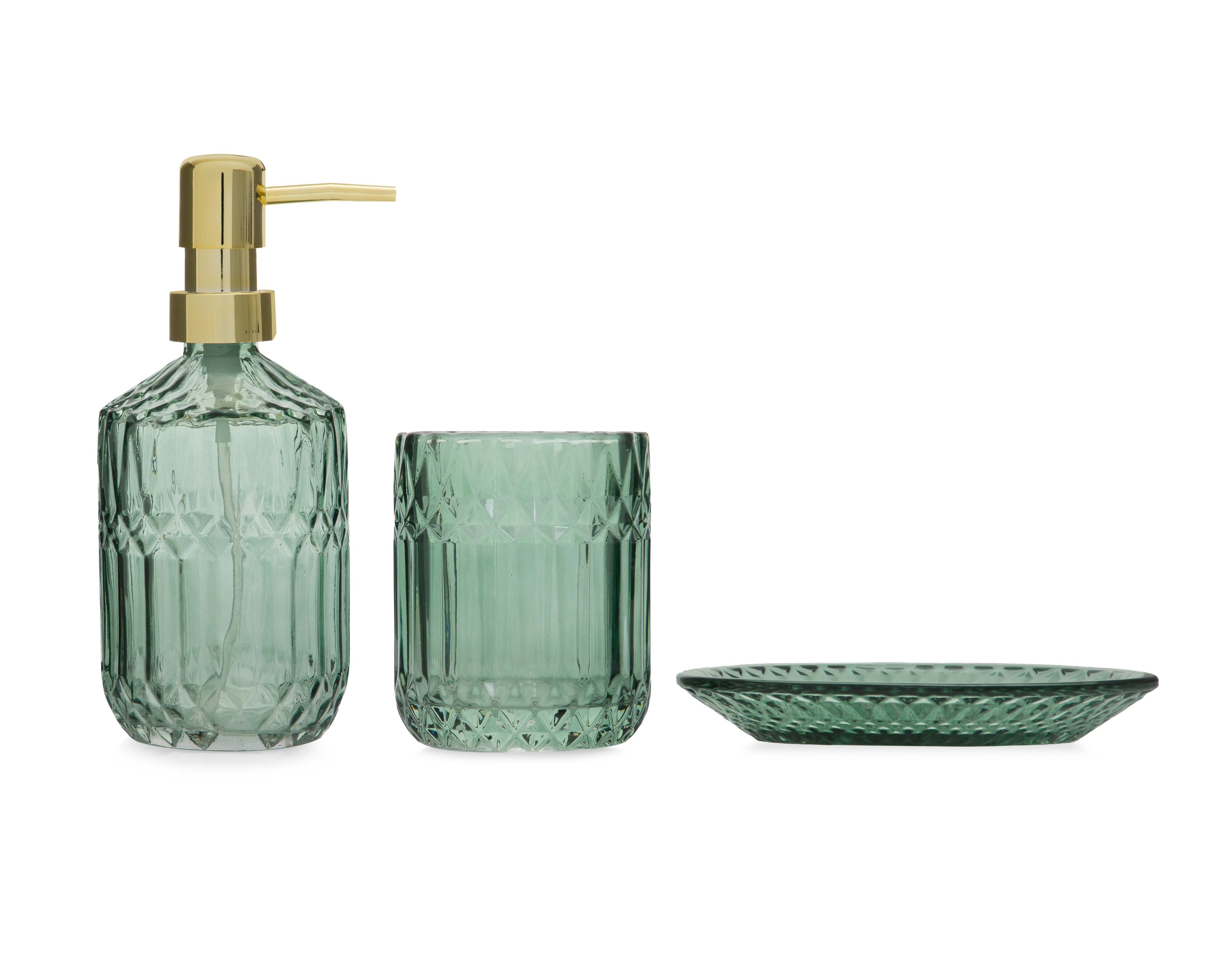 Accesorios para Baño Starhaus Verde 3 Piezas