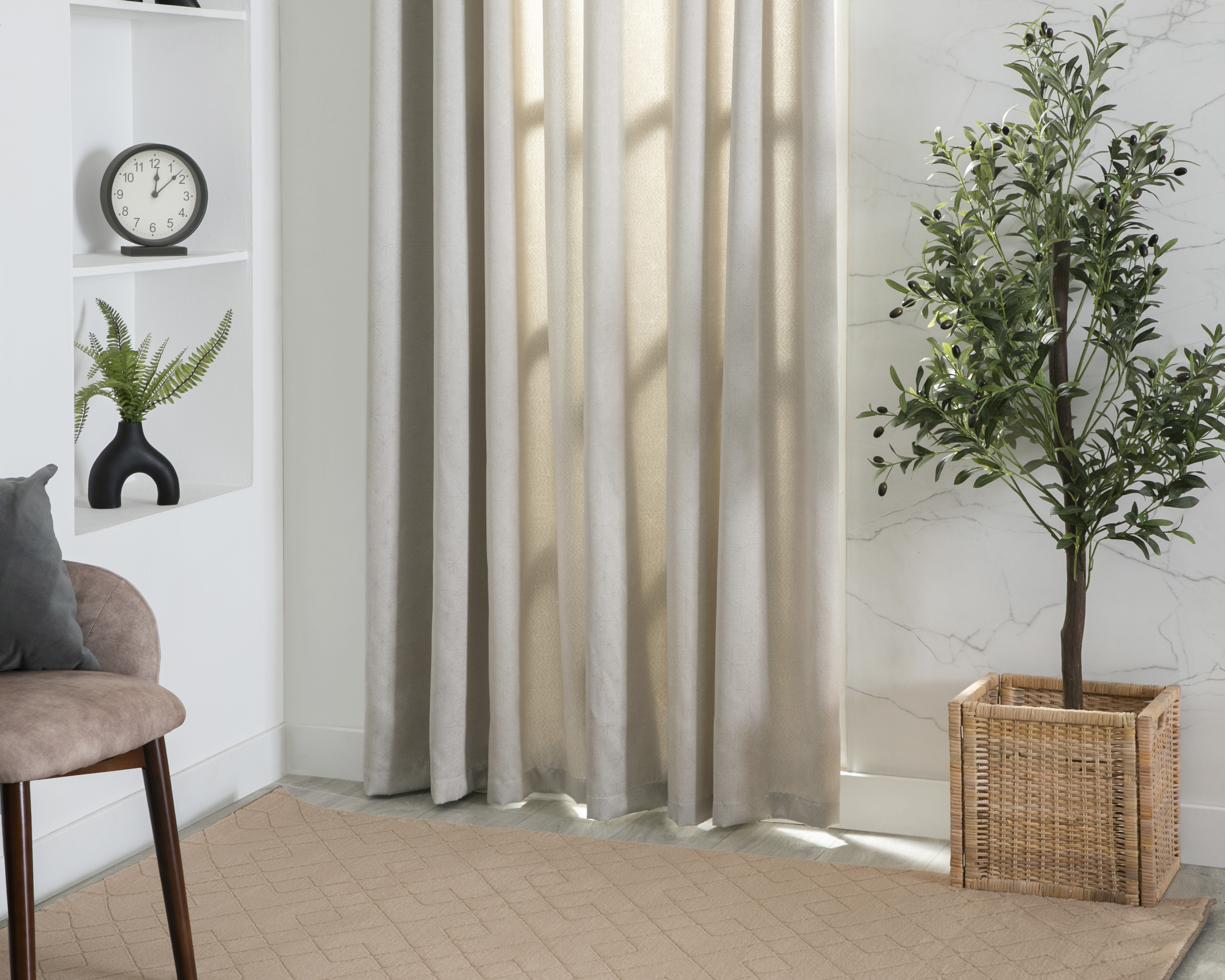 Cortina Lamont 135 x 225 cm Hueso