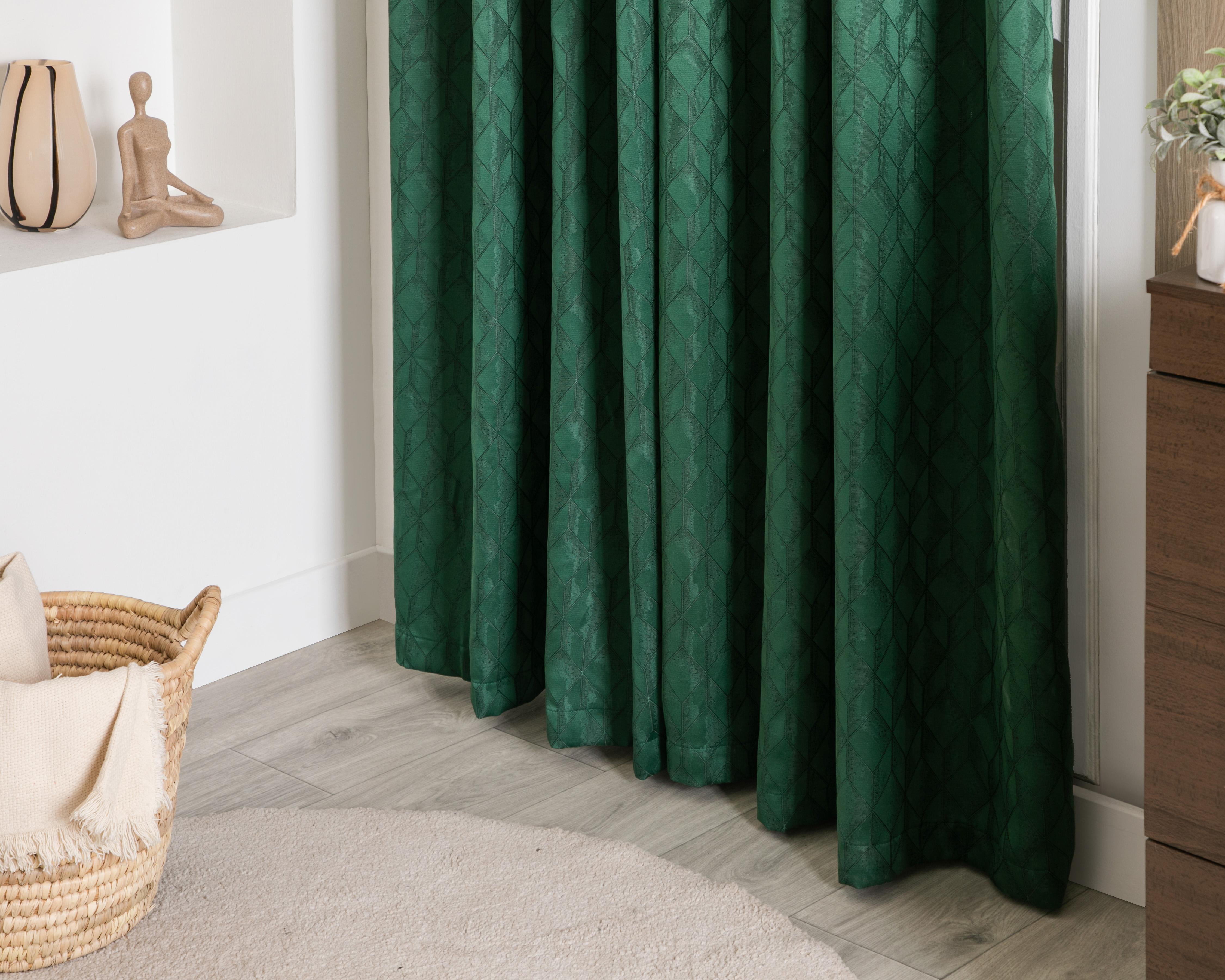 Cortina Starhaus Verde 2 Piezas