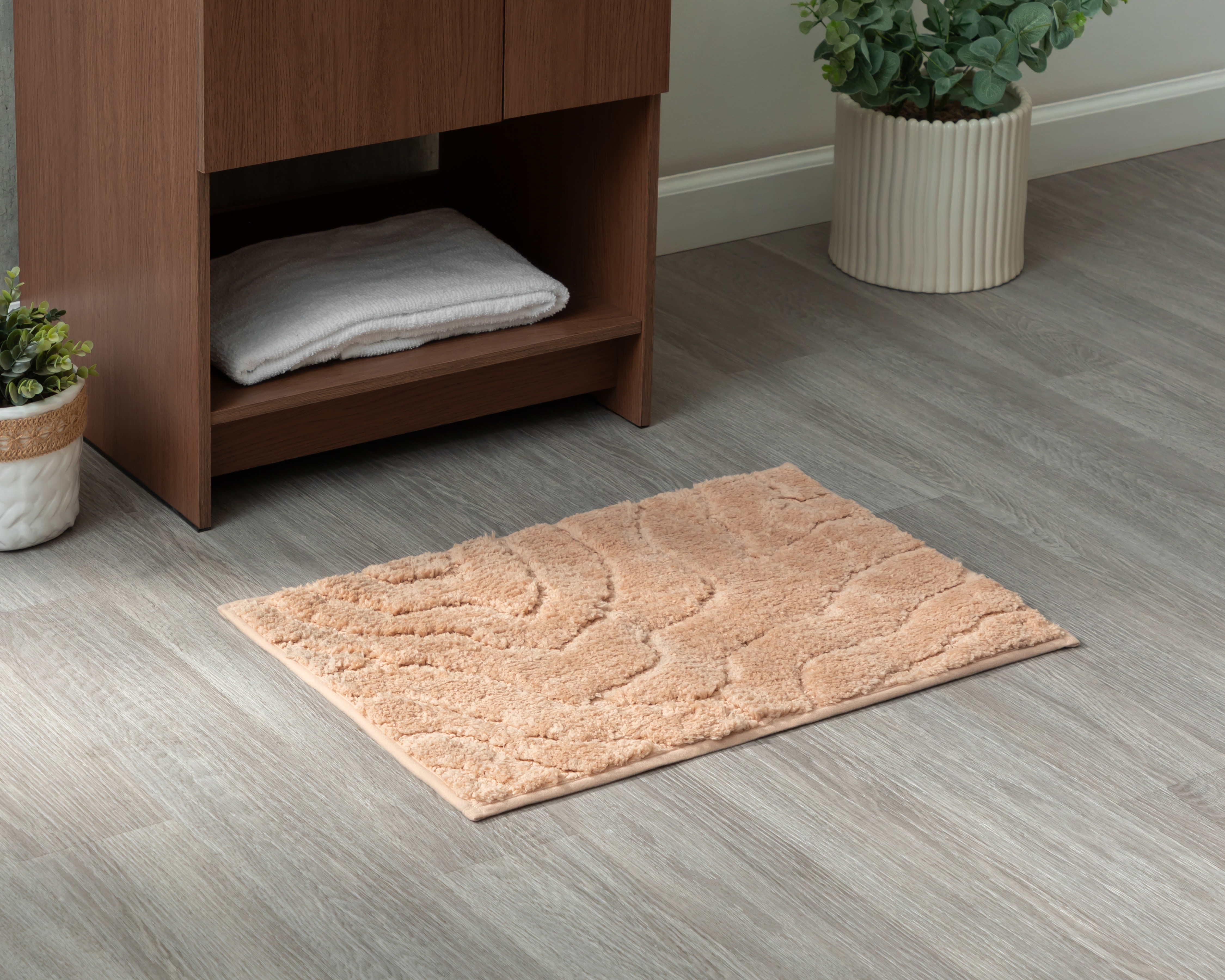 Foto 5 pulgar | Foto 4 | Tapete para Baño Starhaus Beige