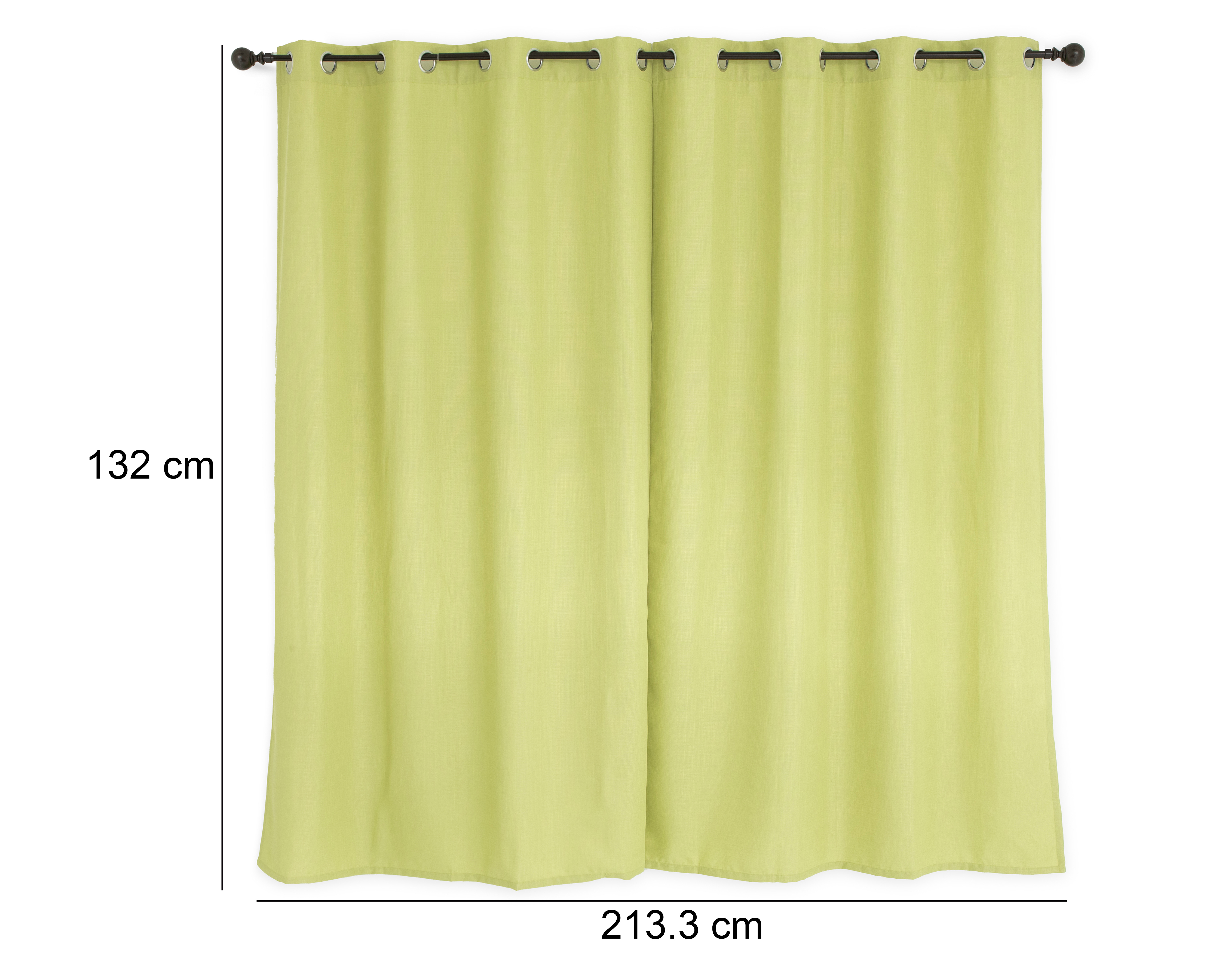 Foto 5 | Foto 5 | Cortina Ranzi 213.3 x 132 cm Verde