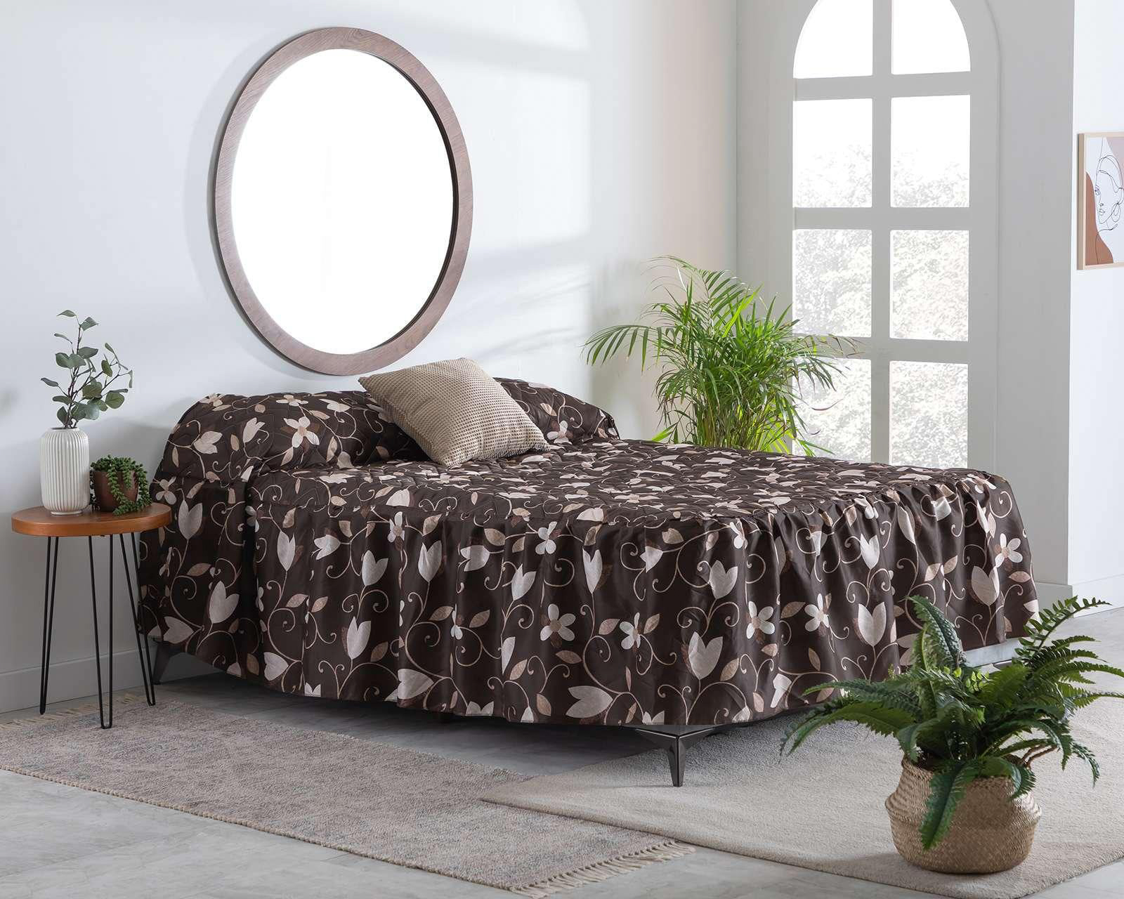 Colcha Karla Home Matrimonial Café 1 Pieza