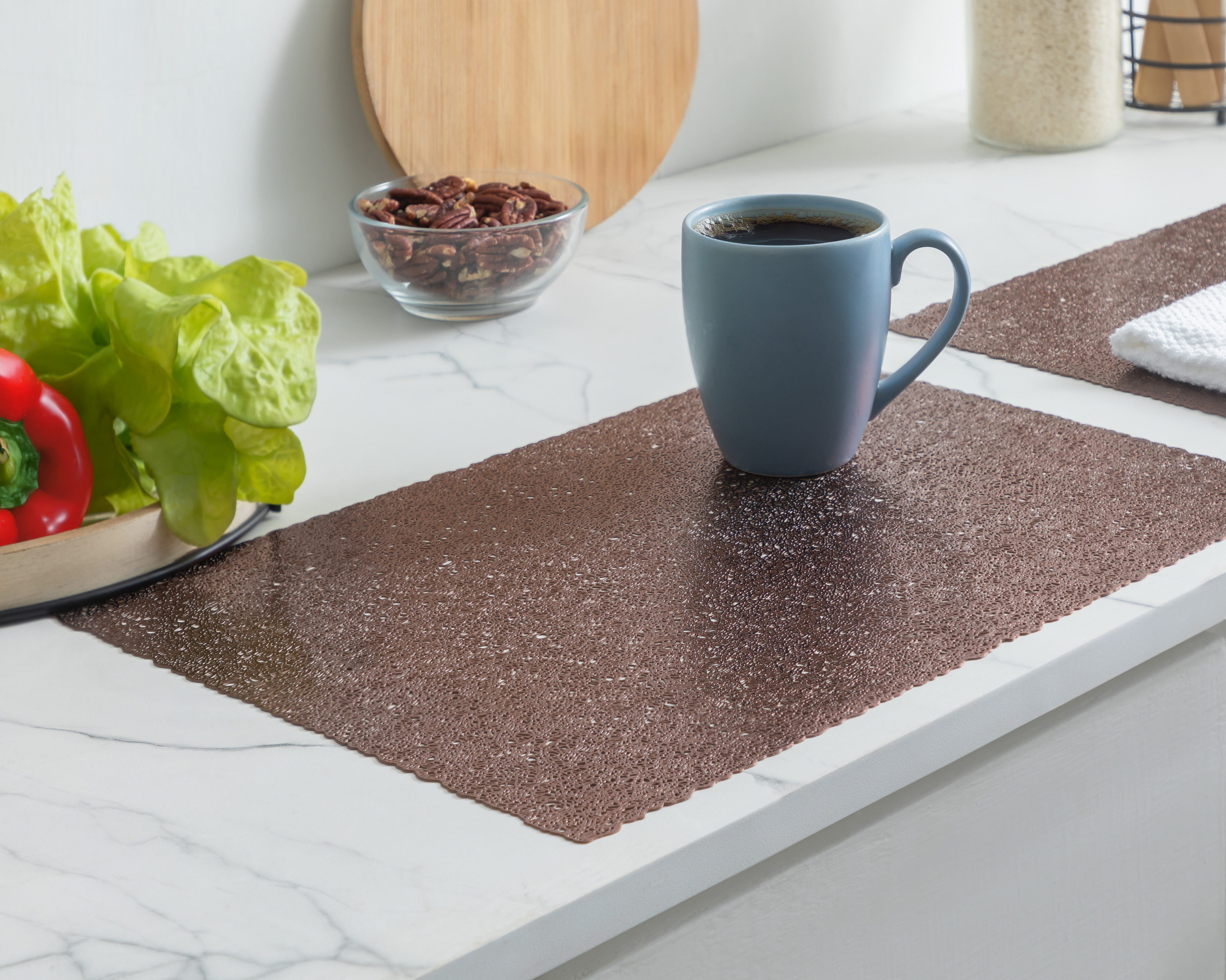 Mantel Individual Cobre Starhaus Leisy 4 Piezas