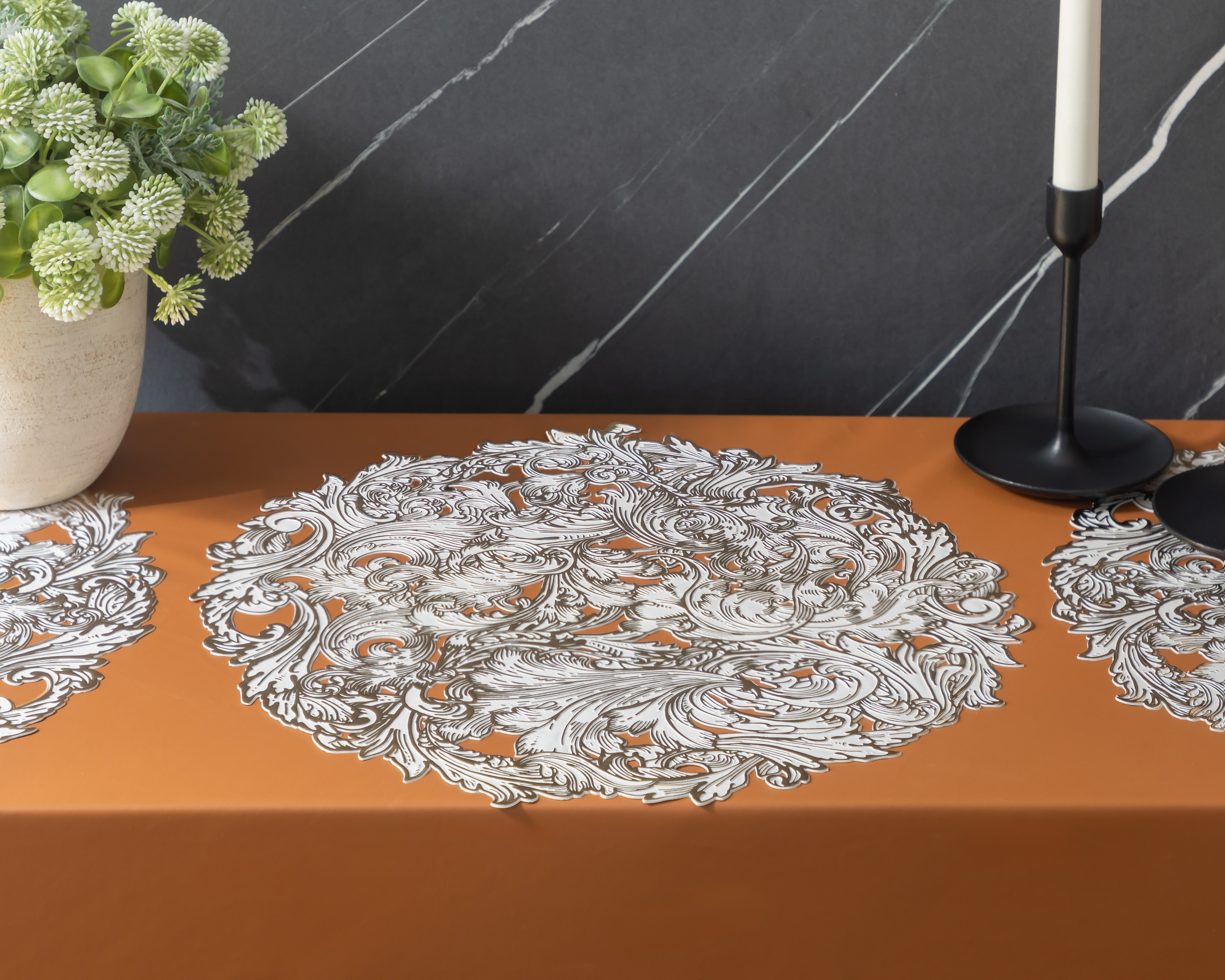 Mantel Individual Dorado Starhaus Mila 4 Piezas