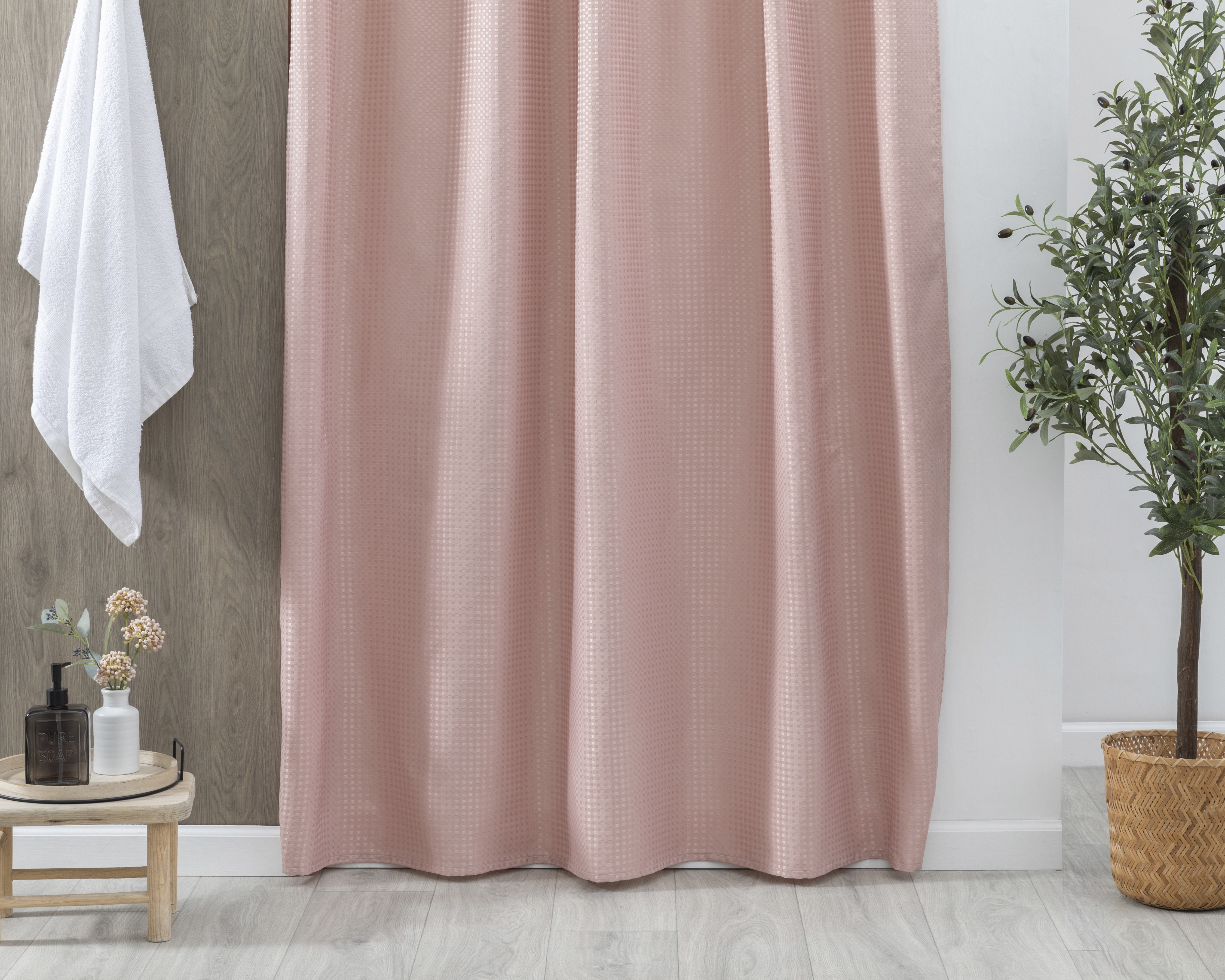 Foto 4 | Foto 4 | Cortina para Baño Starhaus Rosa
