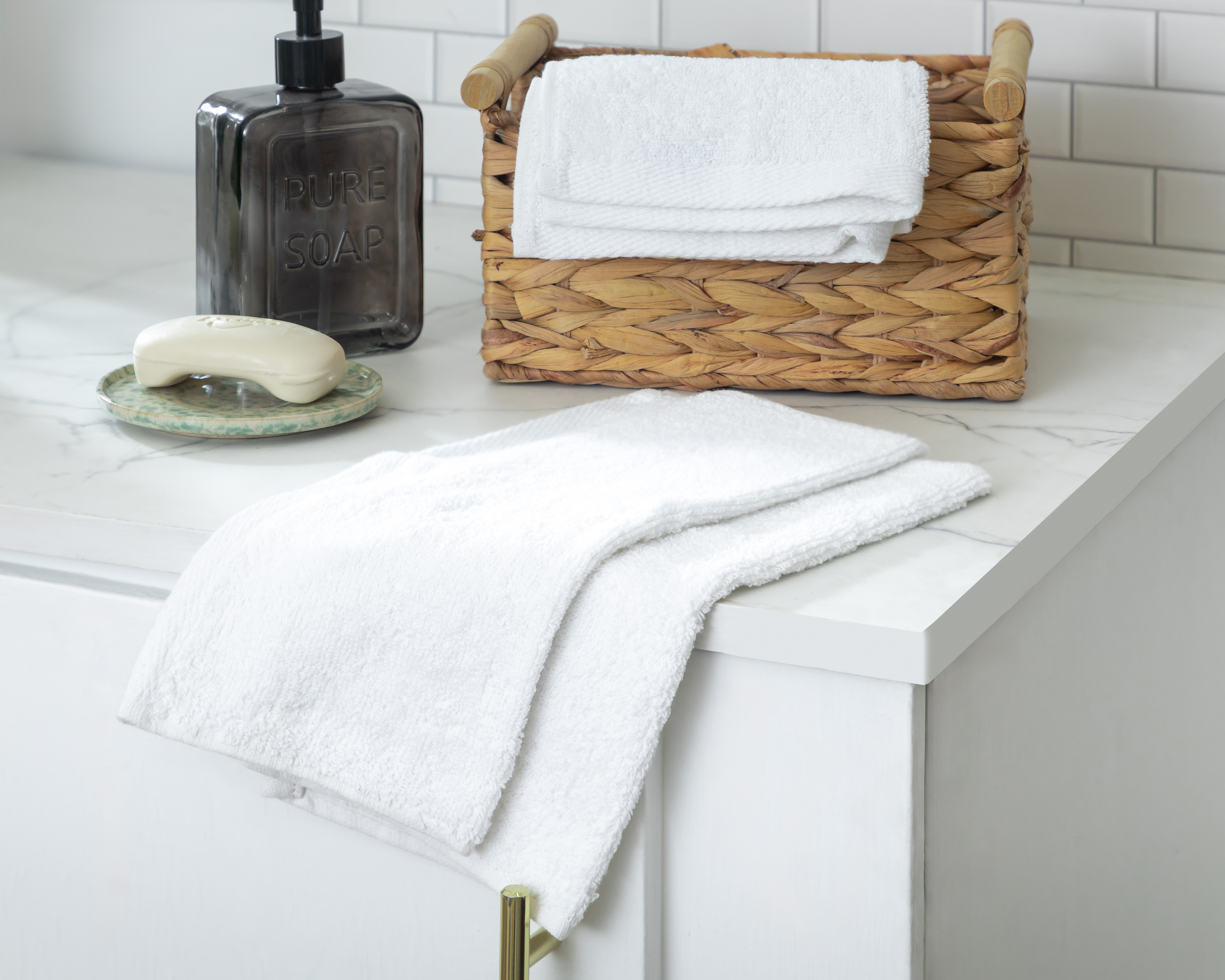 Foto 4 | Foto 4 | Toalla para Manos Starhaus Terris Blanca 4 Piezas