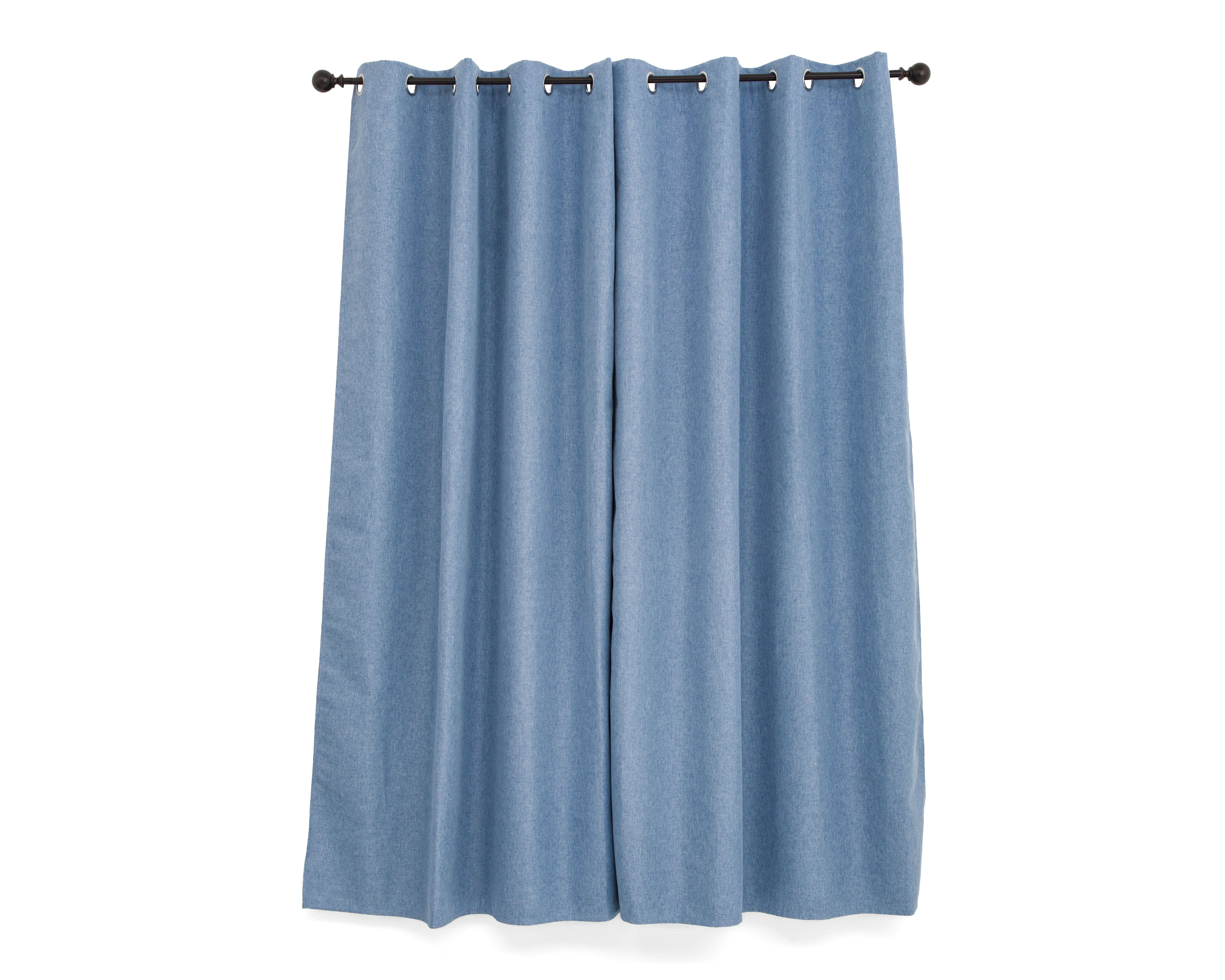 Foto 3 pulgar | Foto 2 | Cortina Blackout Caili 132 x 160 cm Azul
