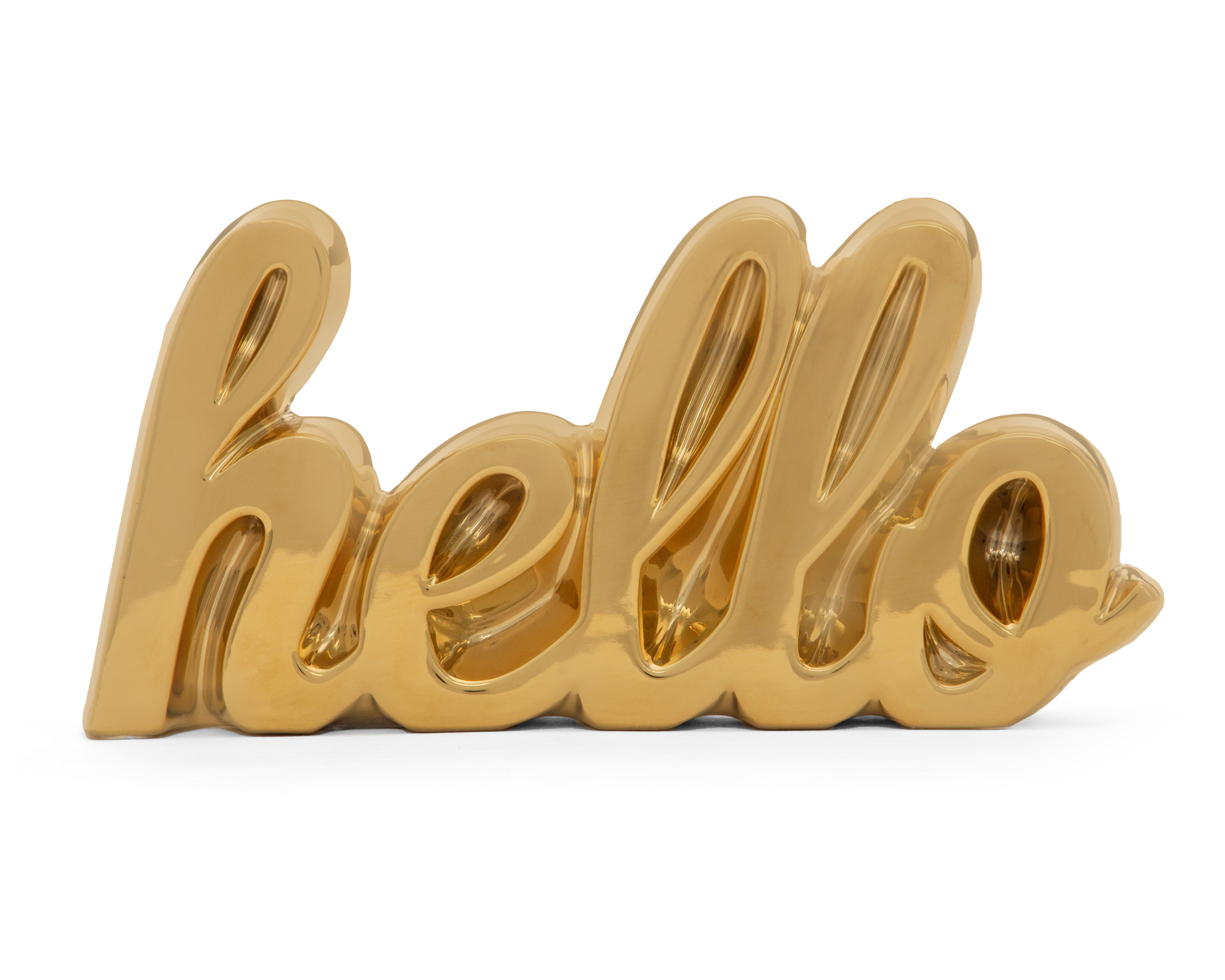 Foto 2 pulgar | Foto 1 | Letrero Hello Gold de Cerámica