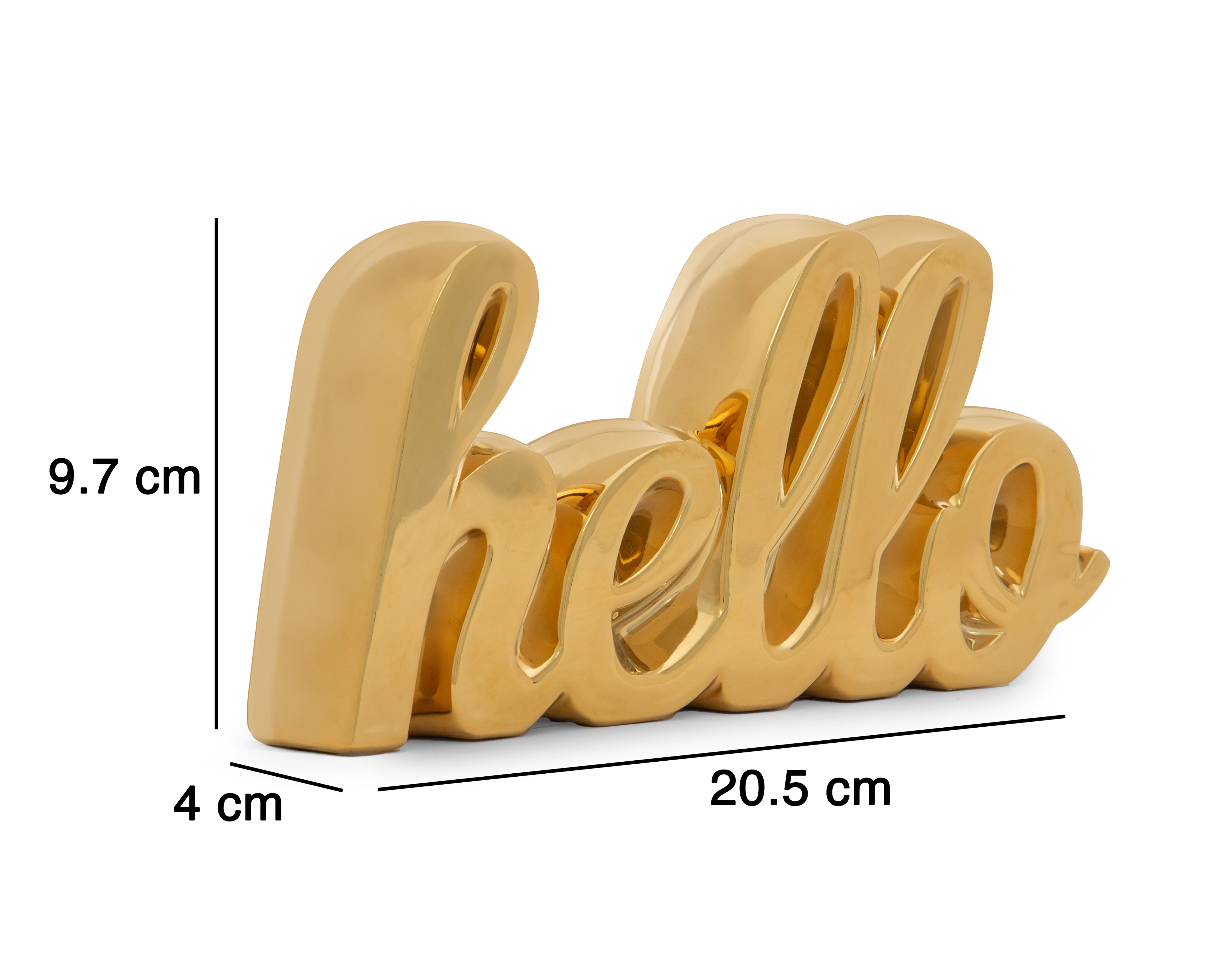 Foto 5 | Foto 5 | Letrero Hello Gold de Cerámica