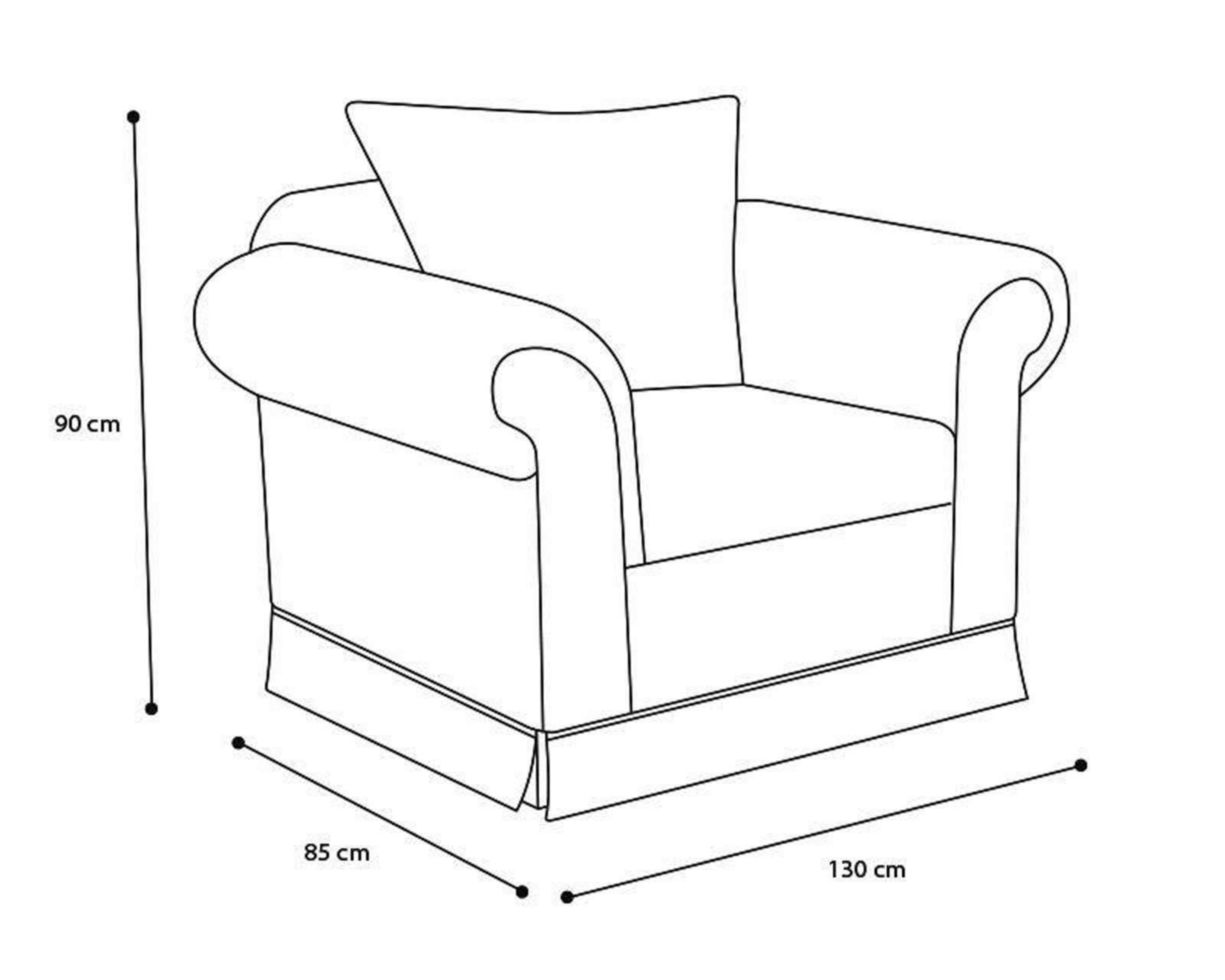 Foto 10 pulgar | Foto 9 | Sillón Argelia Clásico