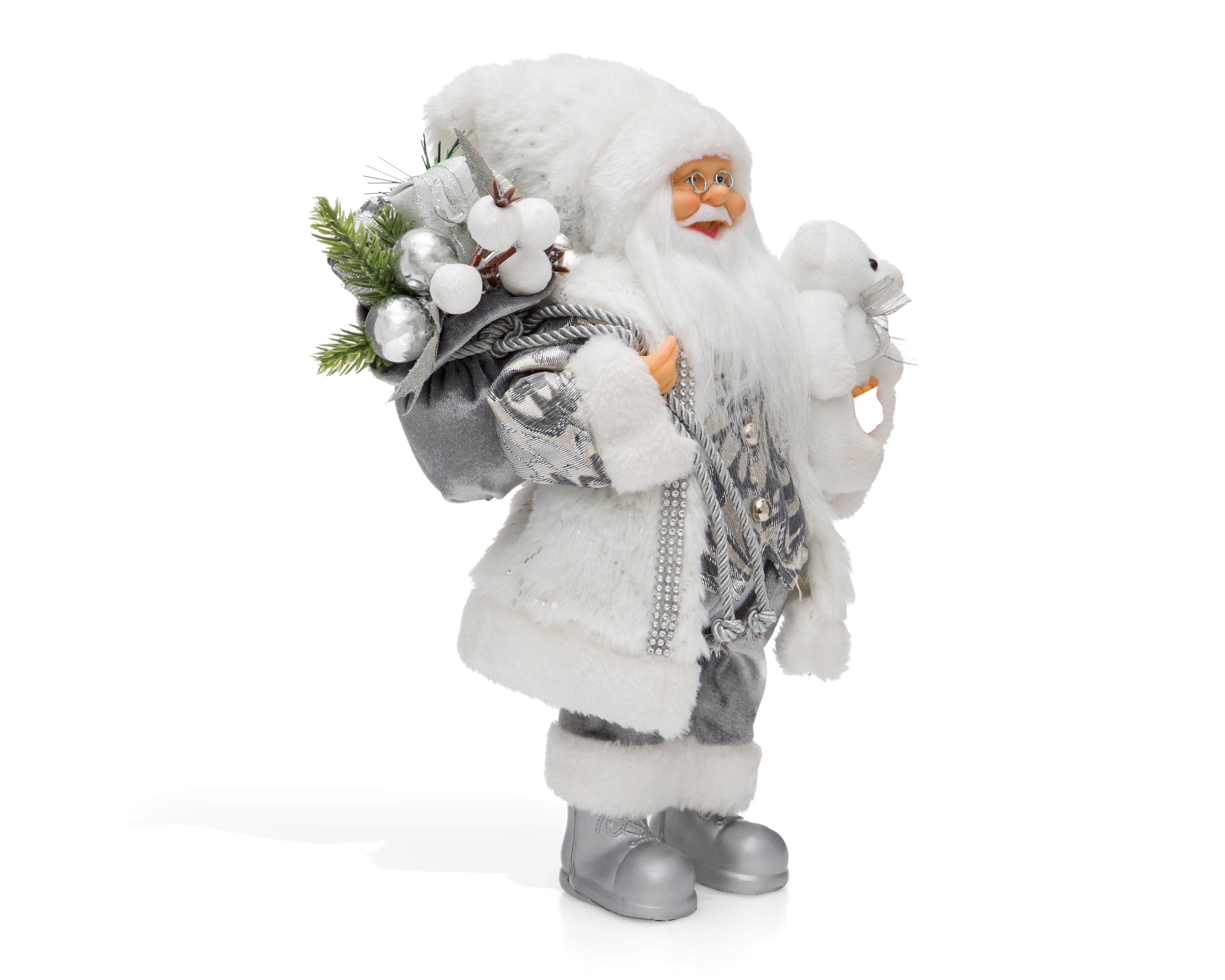 Figura Decorativa de Santa Claus Navideña Claus de Plástico