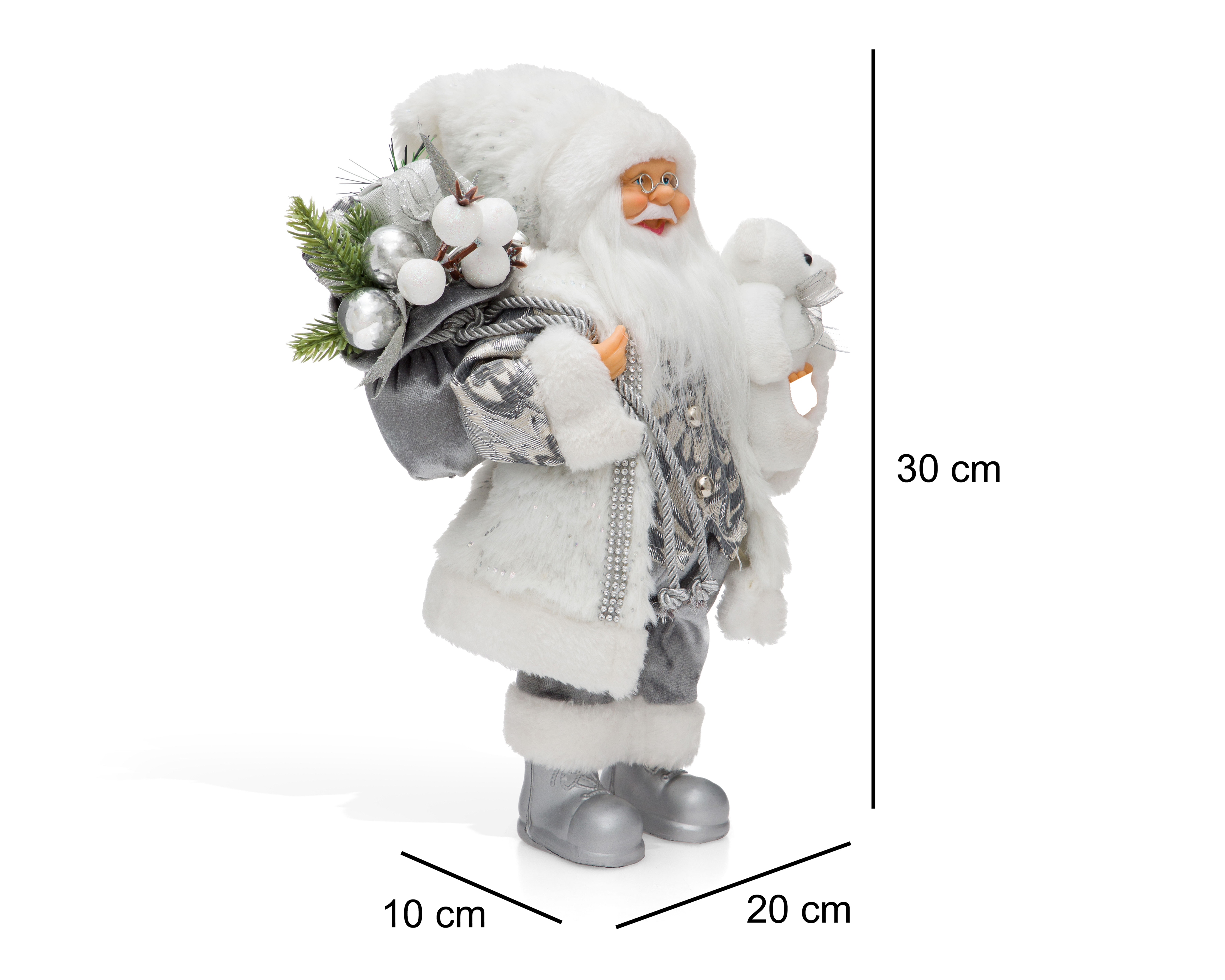 Foto 7 pulgar | Foto 6 | Figura Decorativa de Santa Claus Navideña Claus de Plástico