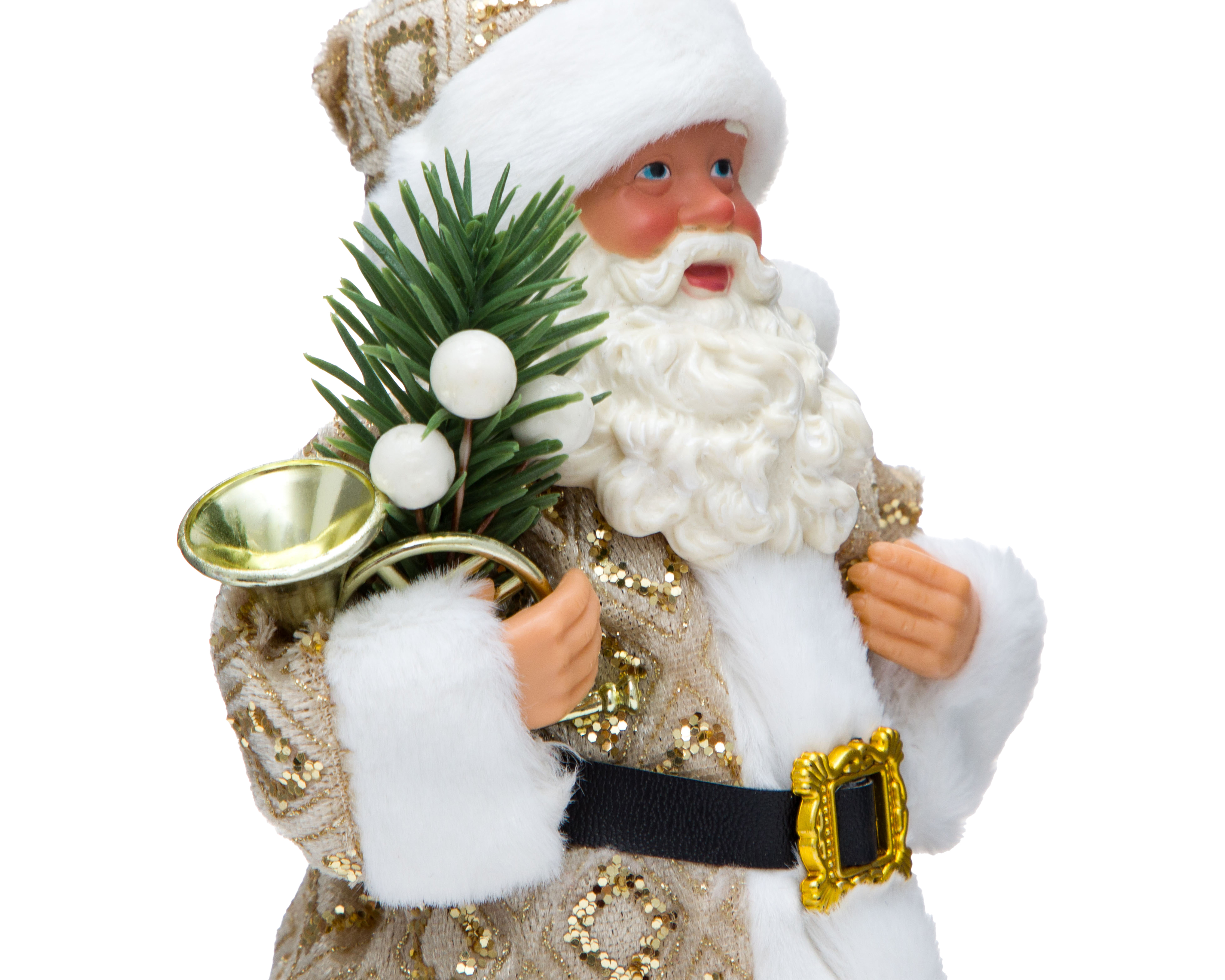 Foto 5 pulgar | Foto 4 | Figura Decorativa de Santa Claus Navideña Golden Claus de Plástico