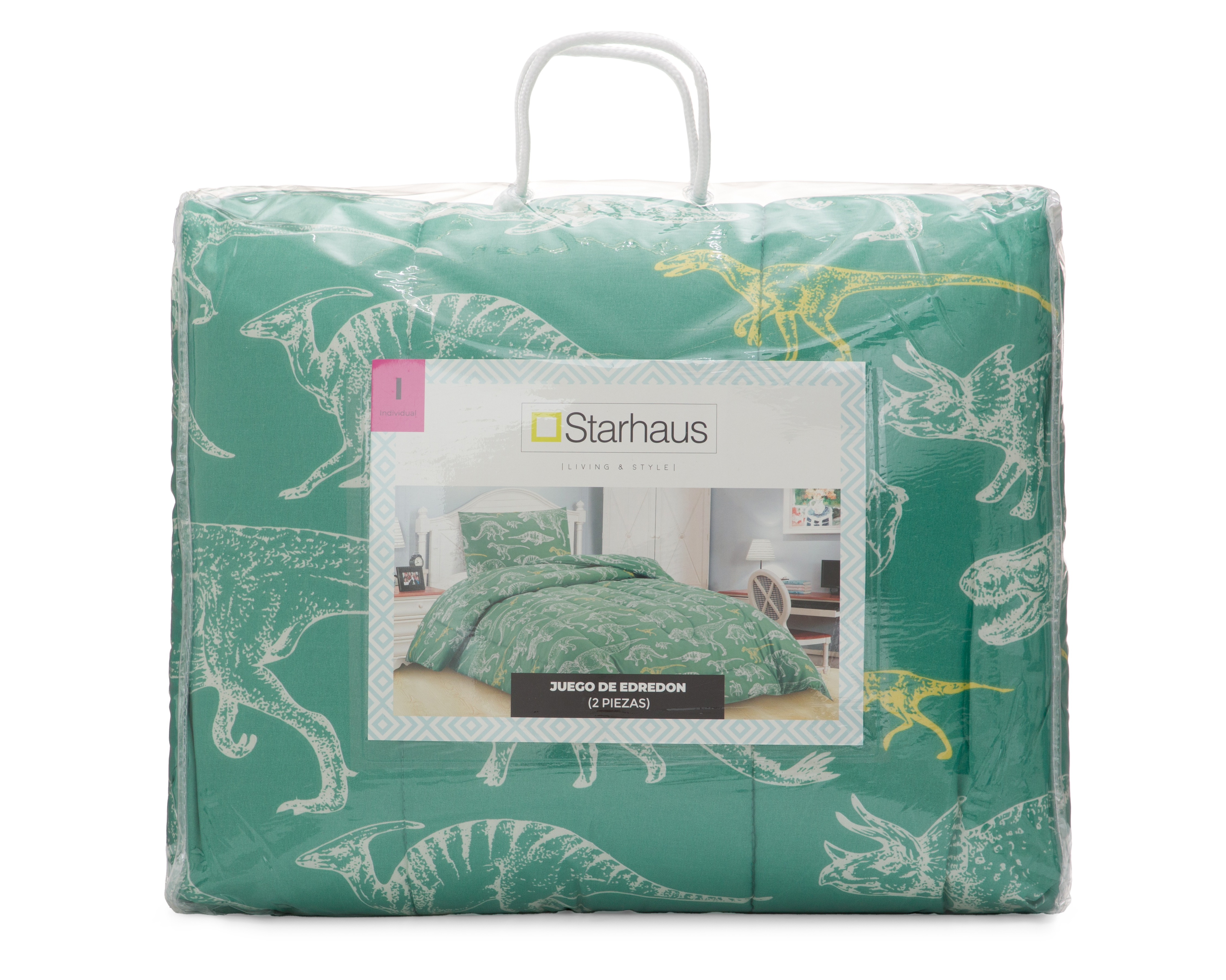 Foto 5 | Foto 5 | Edredón Individual con Funda para Almohada Starhaus Yeno Dinosaurios 2 Piezas