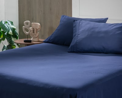 Foto 1 | Foto 1 | Sábana Matrimonial con Fundas para Almohada Starhaus Jay Azul 4 Piezas