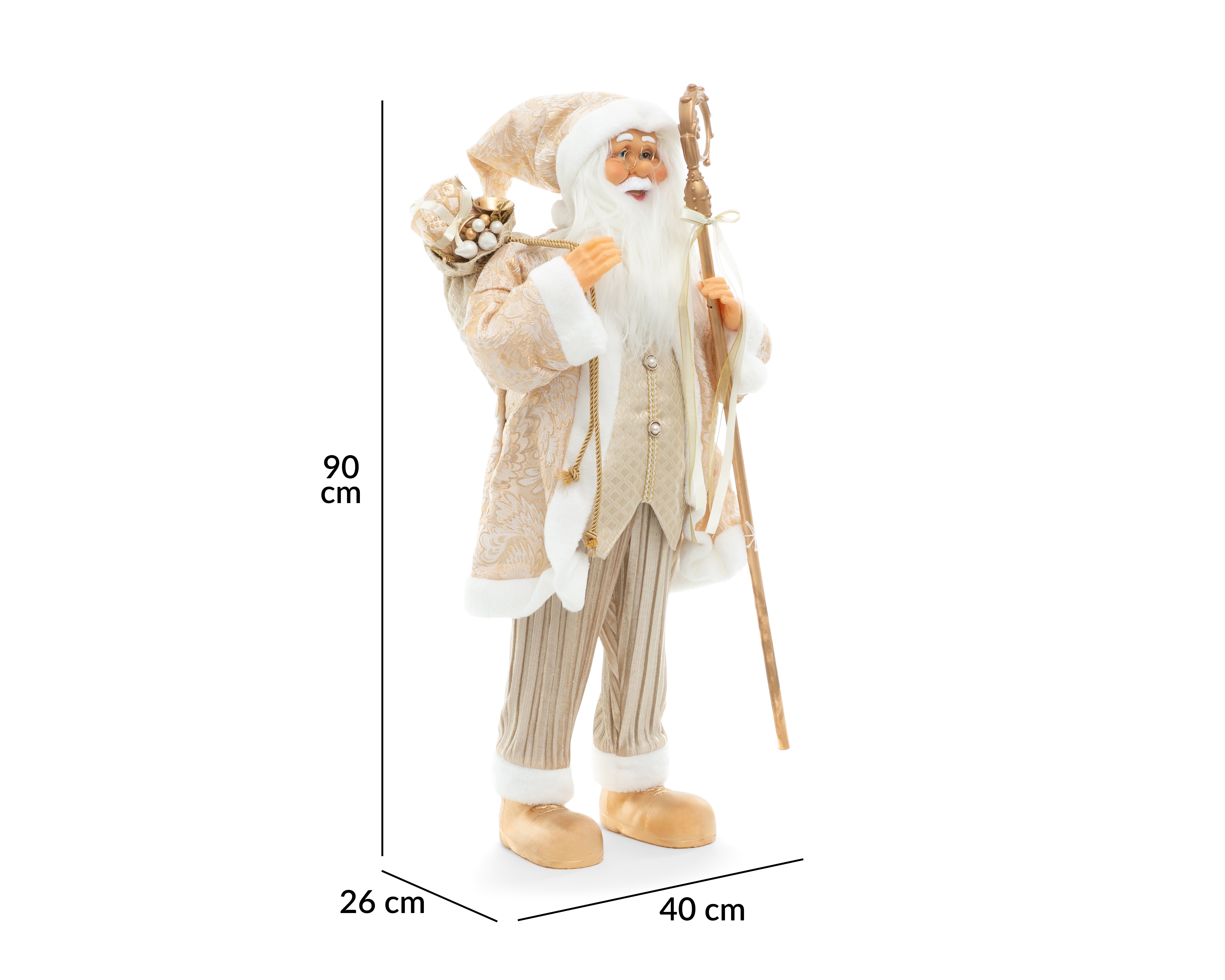 Foto 6 | Foto 6 | Figura Decorativa Santa Claus de Navidad Nikolaus de Plástico
