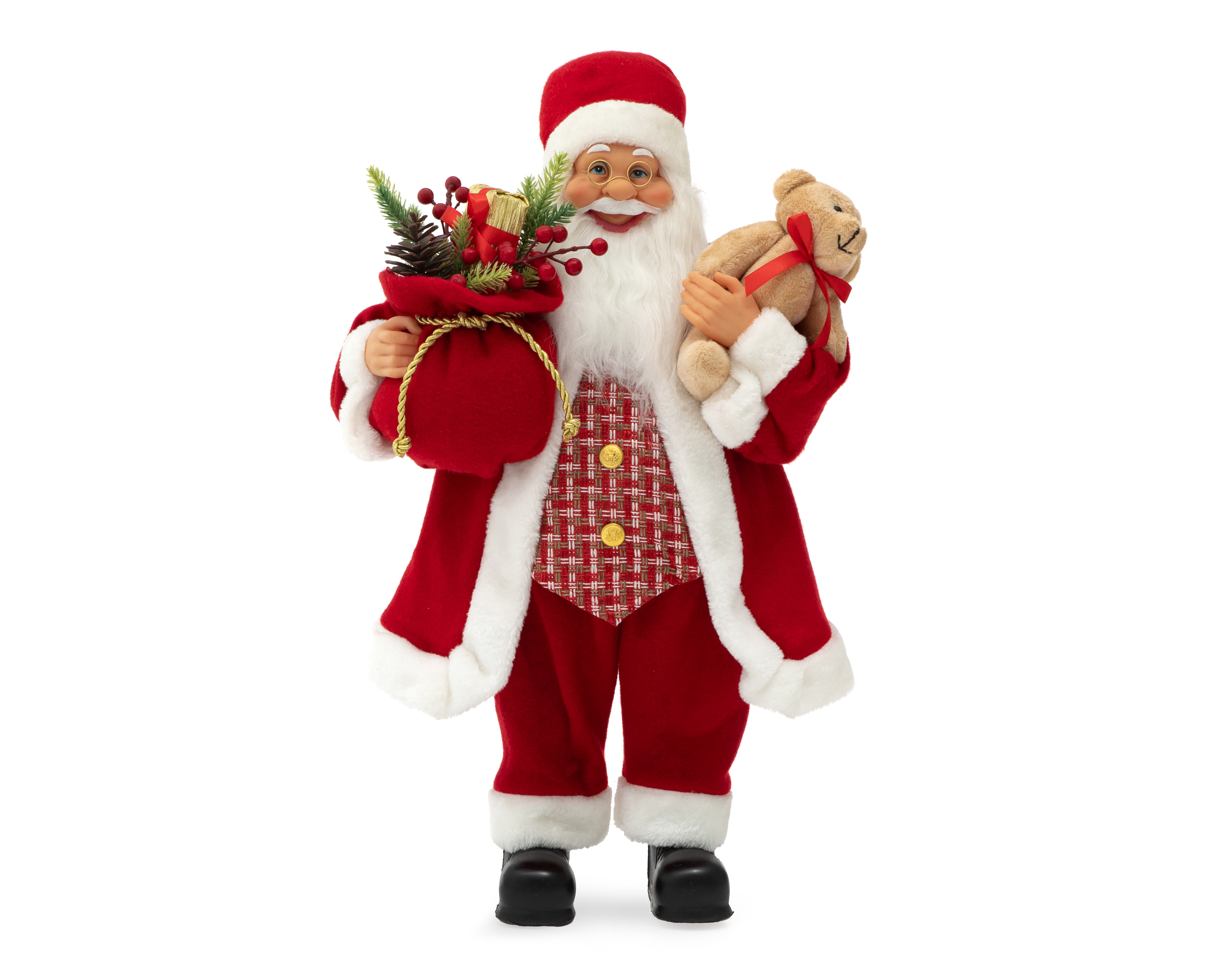 Figura Decorativa Navideña Papá Noel de Plástico
