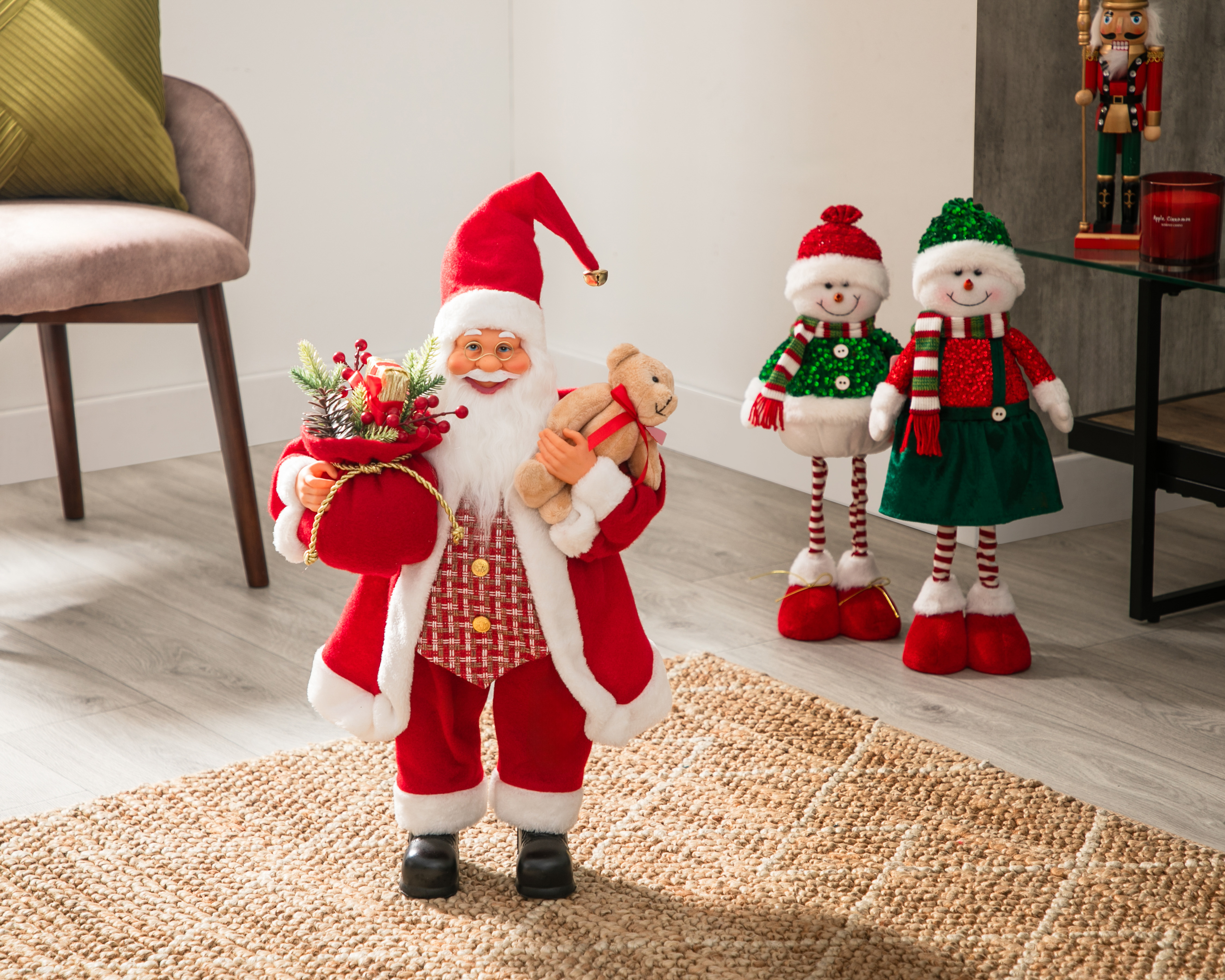 Foto 6 pulgar | Foto 5 | Figura Decorativa Navideña Papá Noel de Plástico